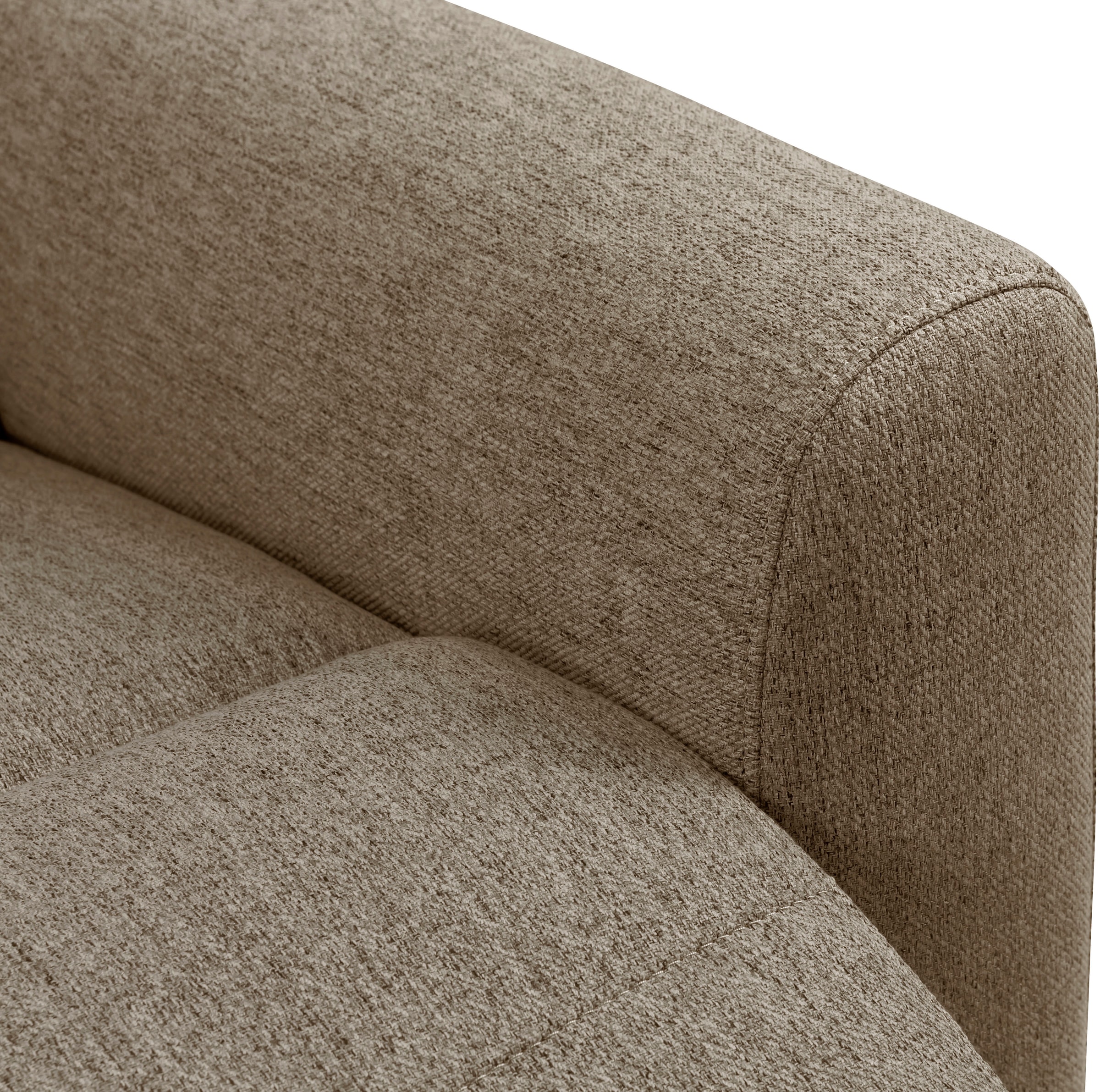 INOSIGN Ecksofa »JENNA, L-Form, 209cm, manuelle u. elektrische Funktion, mit USB A/C,«, Liegefunktion 105°-150°, Federkern, Struktur fein