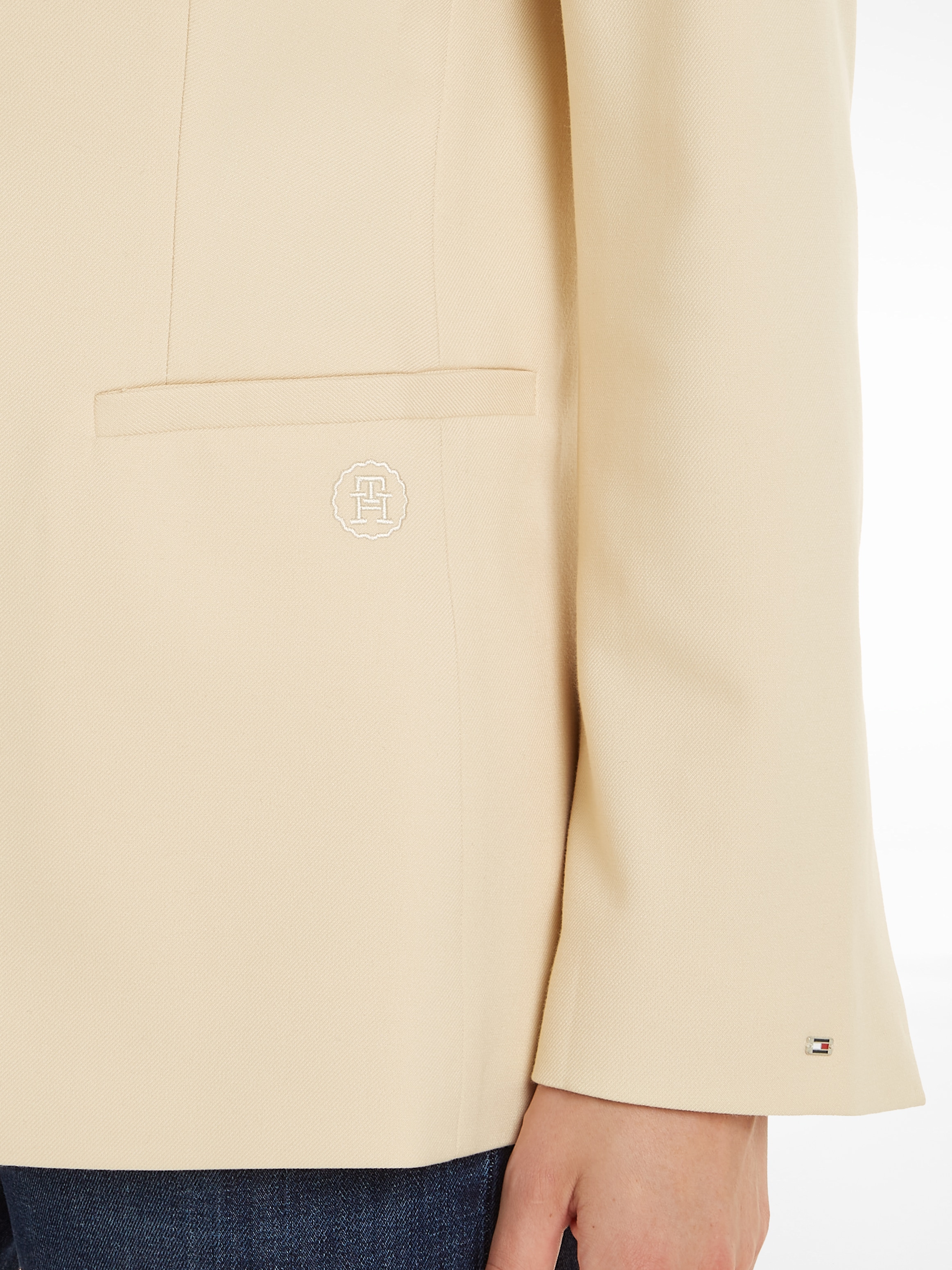 Tommy Hilfiger Longblazer »SMD CORE REGULAR SB BLAZER«, mit Logostickerei