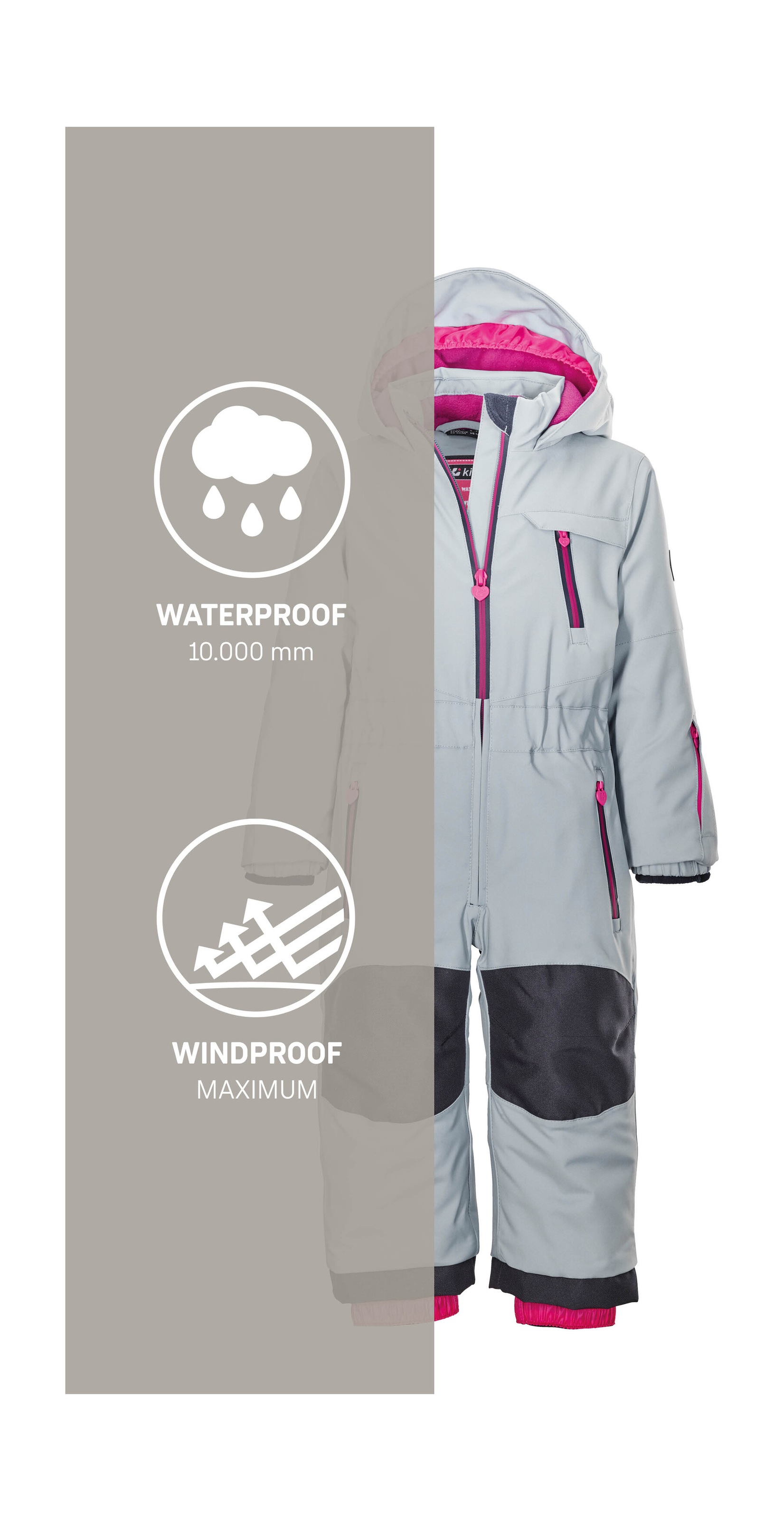 Killtec Skianzug »KW 102 MNS ONPC«, Skioverall: wind-u wasserdicht, Fleecefutter, verlängerbar