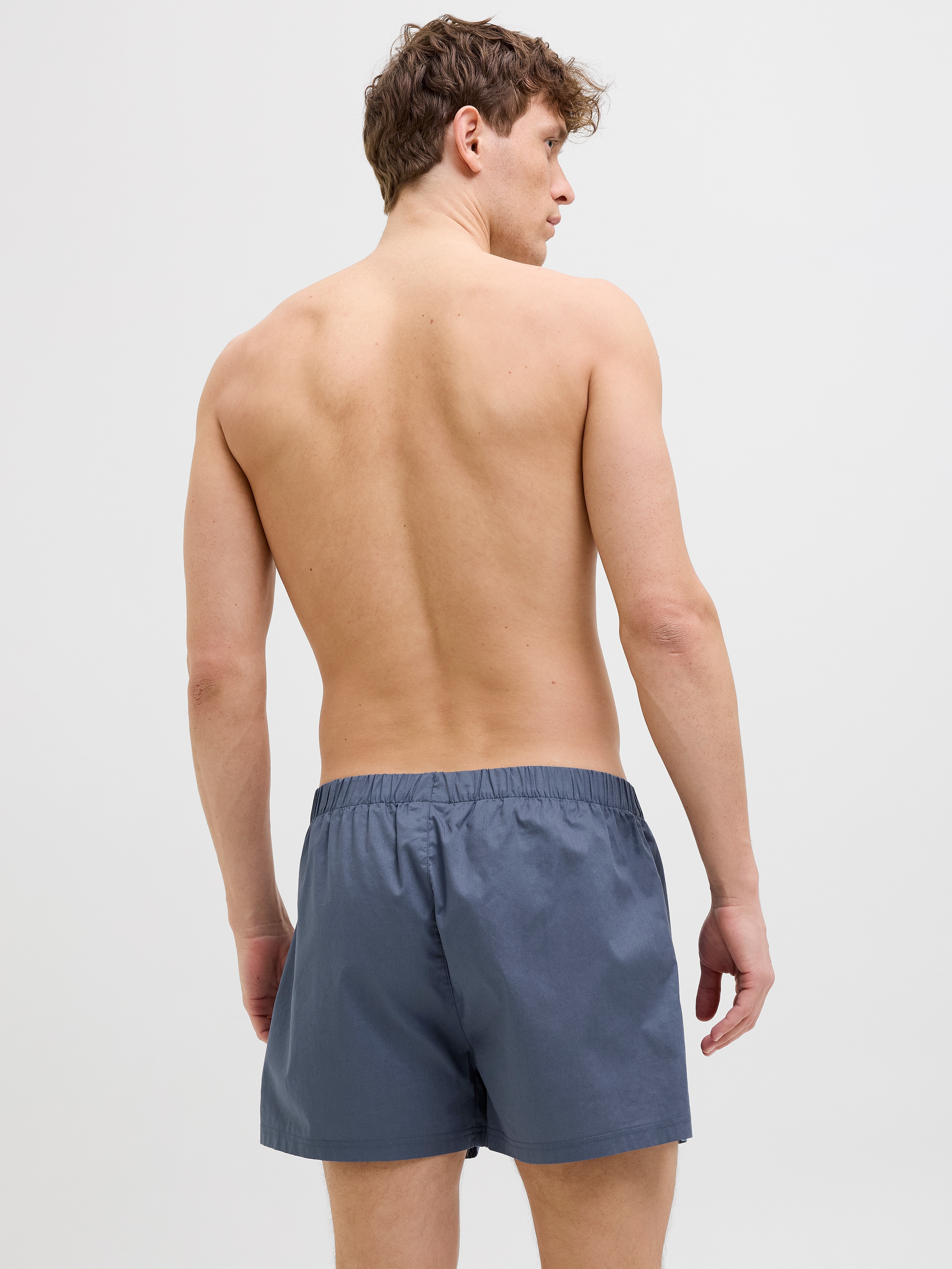 Jack & Jones Boxershorts »JACMILANO WOVEN BOXERS 3 PACK NOOS« Packung, 3 Stk. Baumwolle, elastisches Bündchen