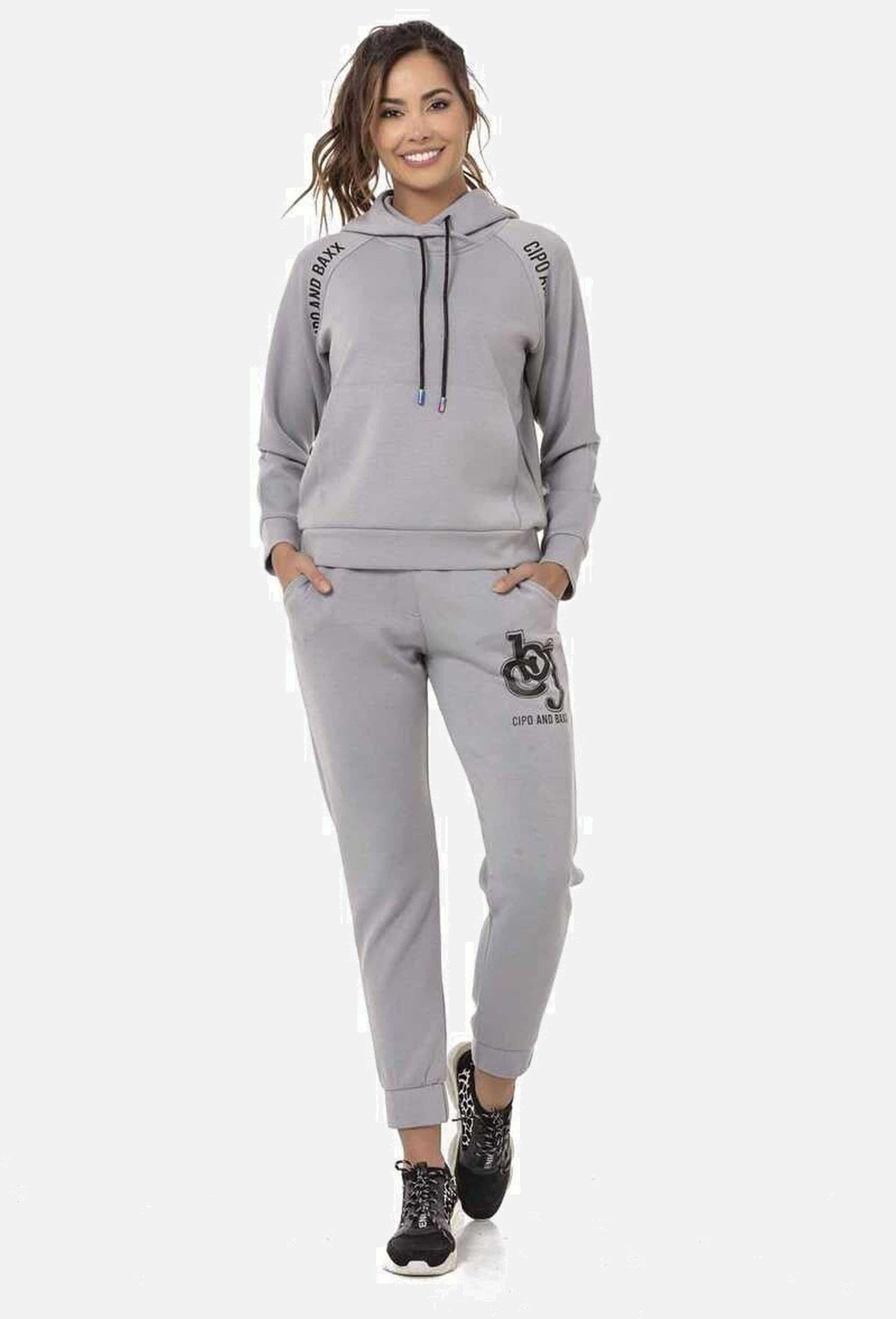 Cipo & Baxx Trainingsanzug »Cipo & Baxx Jogginganzug WLR147« mit Logo und Schriftzug
