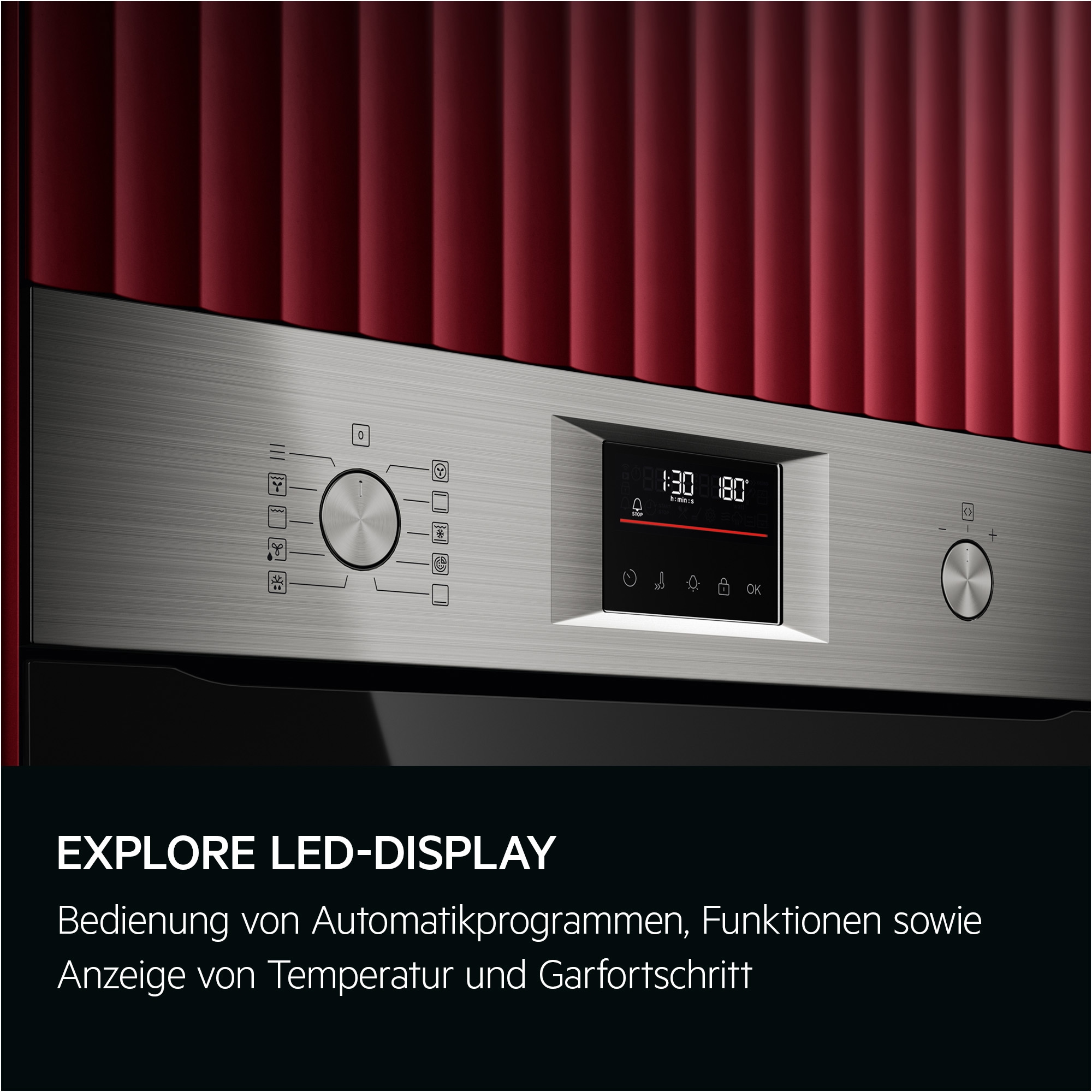 AEG Elektro-Herd-Set Serie 5000 »HH24HSPM«, Pyrolyse-Selbstreinigung, Edelstahl Design