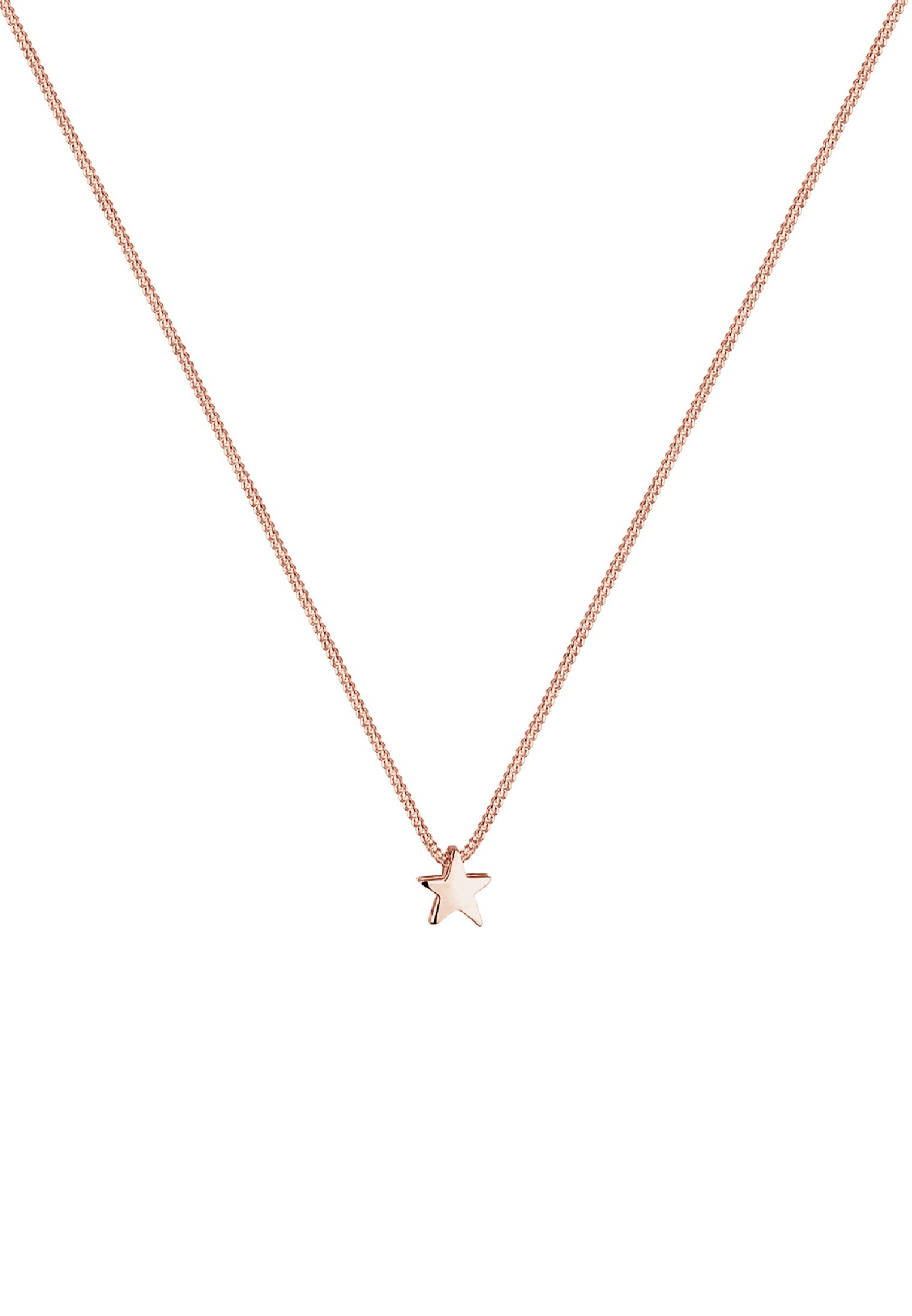 Elli Kette mit Anhänger »Halskette Stern Schlicht Basic 925 Silber«
