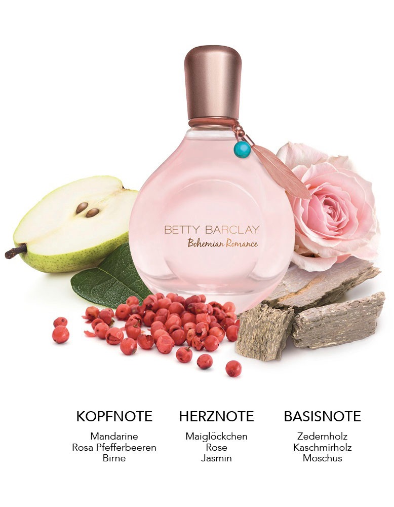 Betty Barclay Eau de Toilette »Betty Barclay Bohemian Romance EDT NATURAL SPRAY 50 ML«, (Packung, 1 tlg.), mit fruchtigen Noten