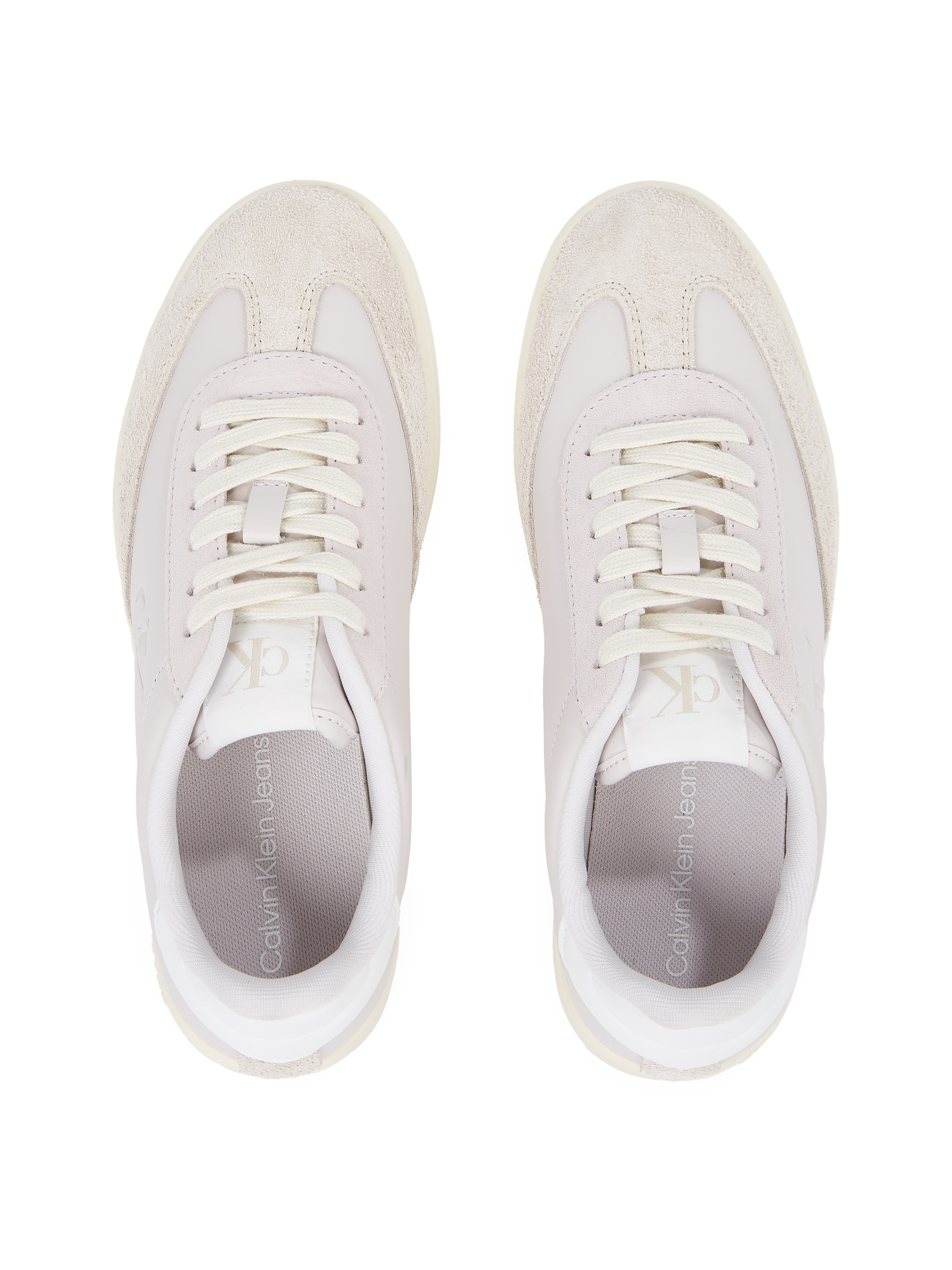 Calvin Klein Jeans Plateausneaker »CLASSIC CUPSOLE LOW MG MIX«, Schnürschuh, Halbschuh, Freizeitschuh mit gepolstertem Schaftrand