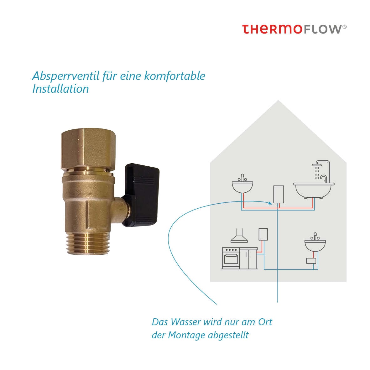 Thermoflow Durchlauferhitzer »Thermoflow Elex 3 in 1«, Für Nennleistung: 18 / 21 / 24 kW geeignet