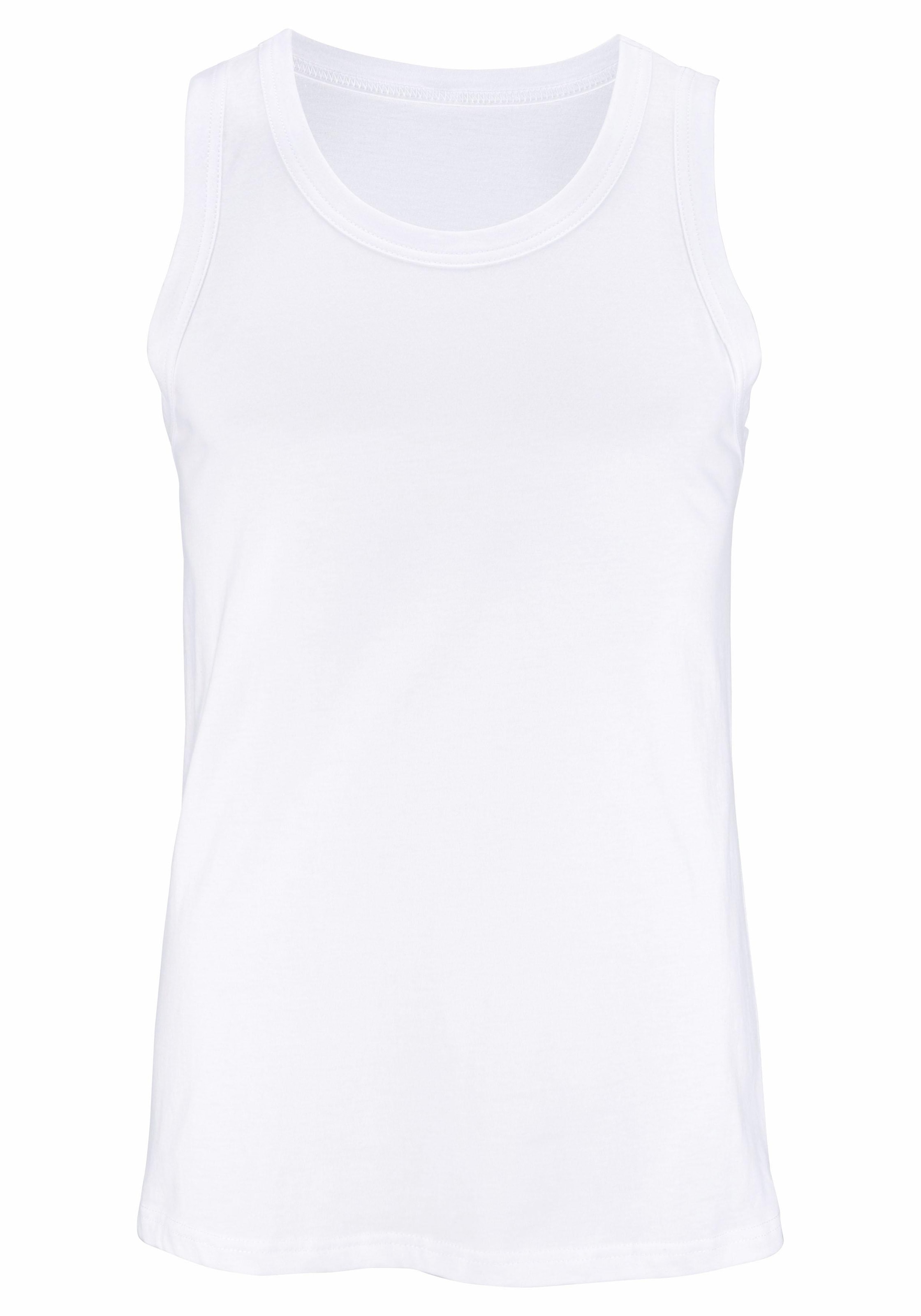 H.I.S Tanktop »Unterhemd für Herren«, (Packung, 3 tlg.), mit Rundhals aus Baumwolle