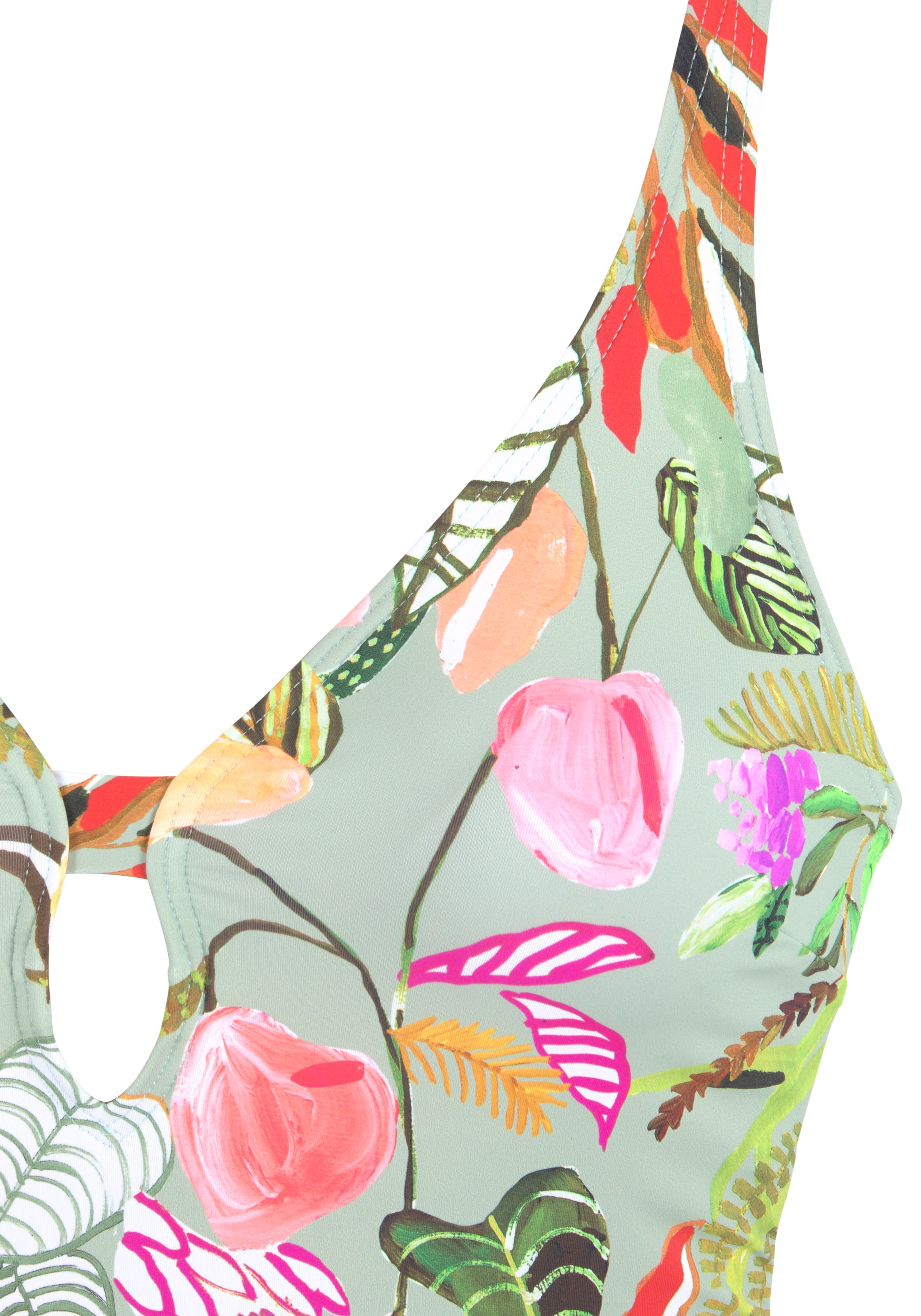 s.Oliver Badeanzug »Herbst«, mit modischem Cut-Out