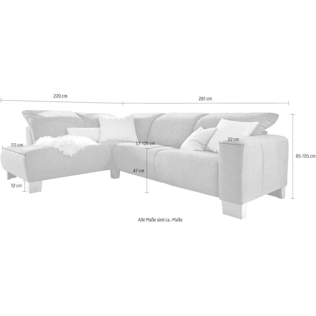 Home affaire Ecksofa »Hörnum L-Form«