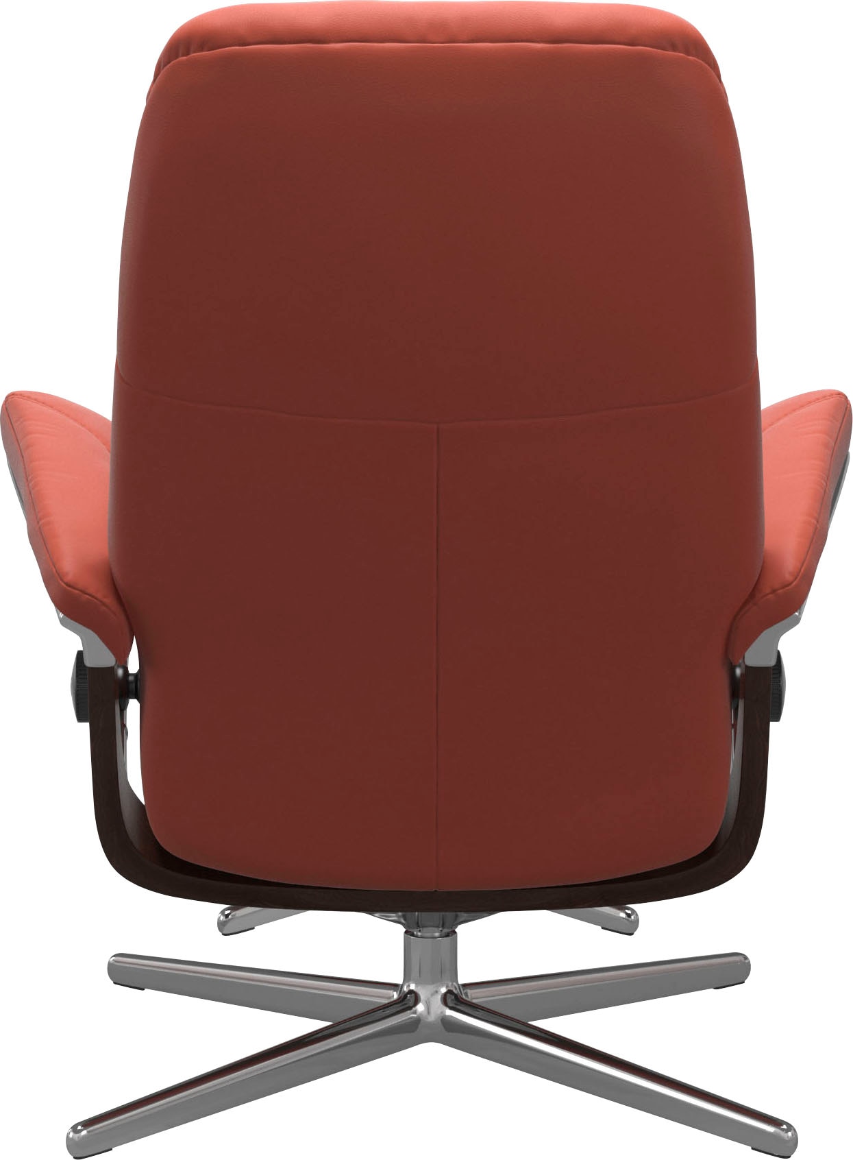 Stressless® Relaxsessel »Consul«, (Set, Relaxsessel mit Hocker), mit Hocker, mit Cross Base, Größe S, M & L, Holzakzent Braun