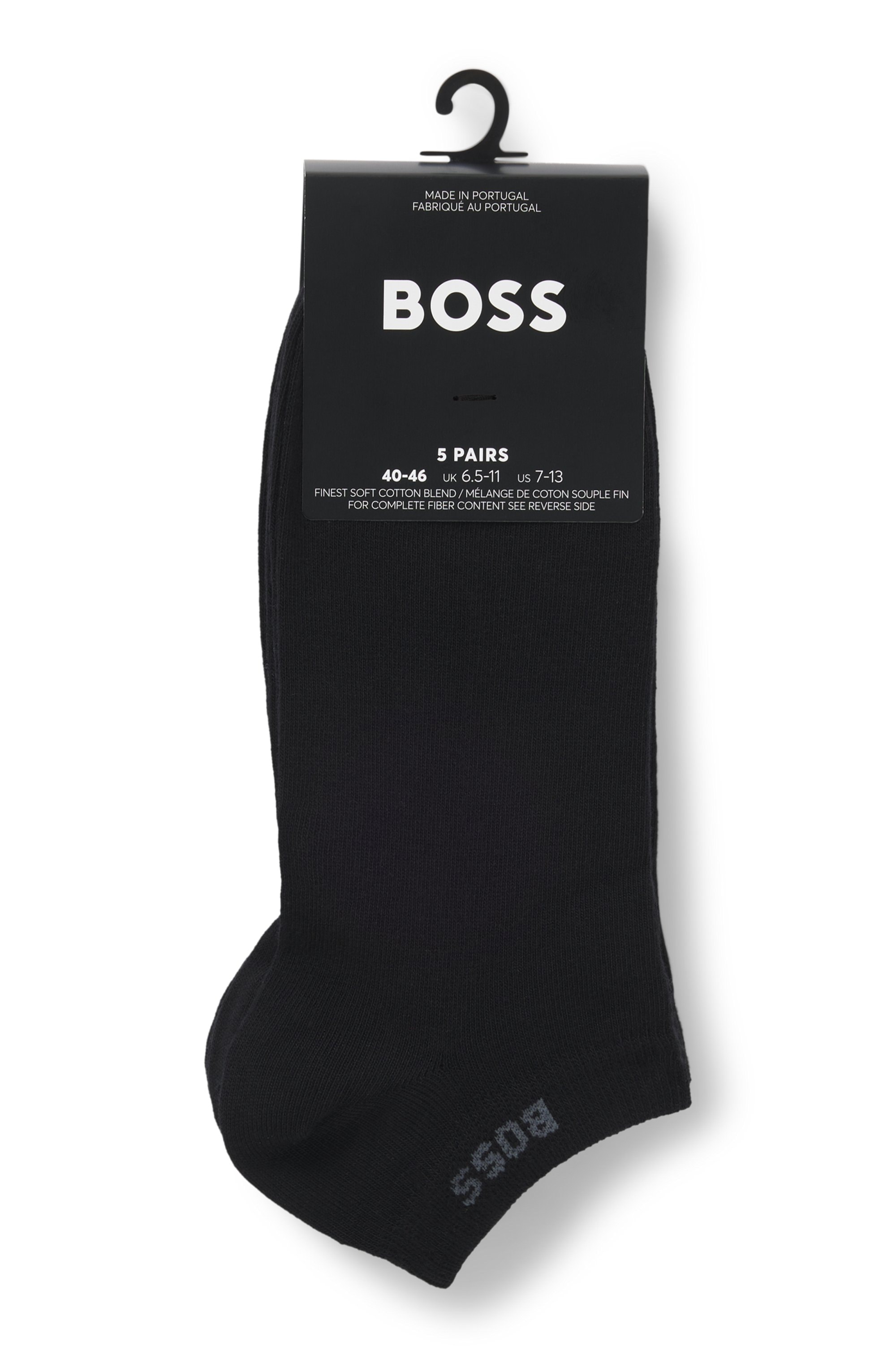 BOSS Sneakersocken »5P AS Uni CC«, (Packung, 5 Paar), mit BOSS Label