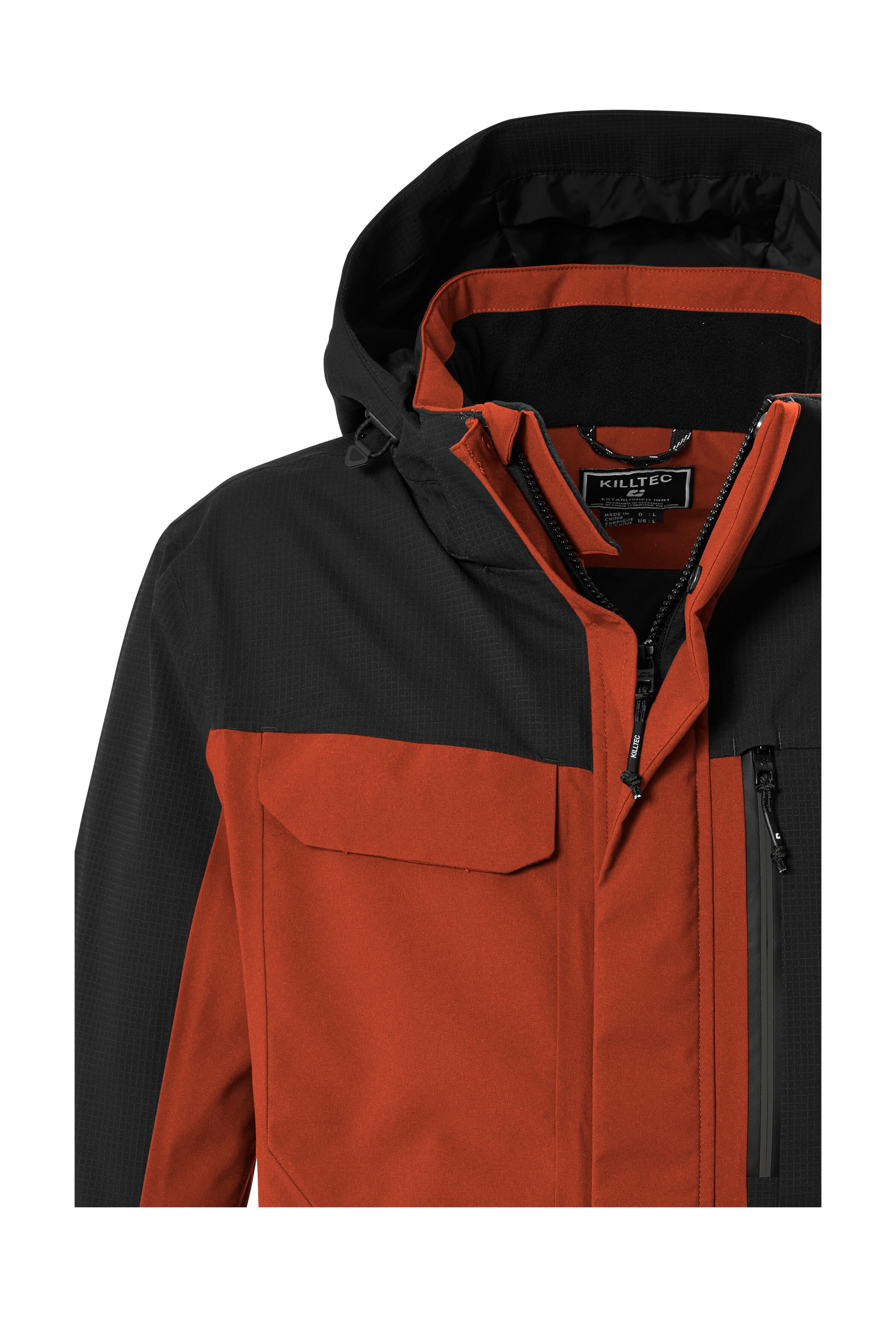 Killtec Funktionsjacke »KOW 83 MN JCKT« Wasserdichte, atmungsaktive Herrenjacke im Colourblock-Design