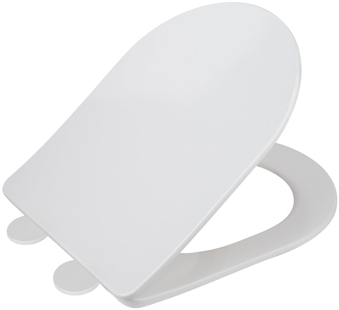 WENKO WC-Sitz »Modell Galati« aus Duroplast, ultraflach, D-Form, mit Absenkautomatik