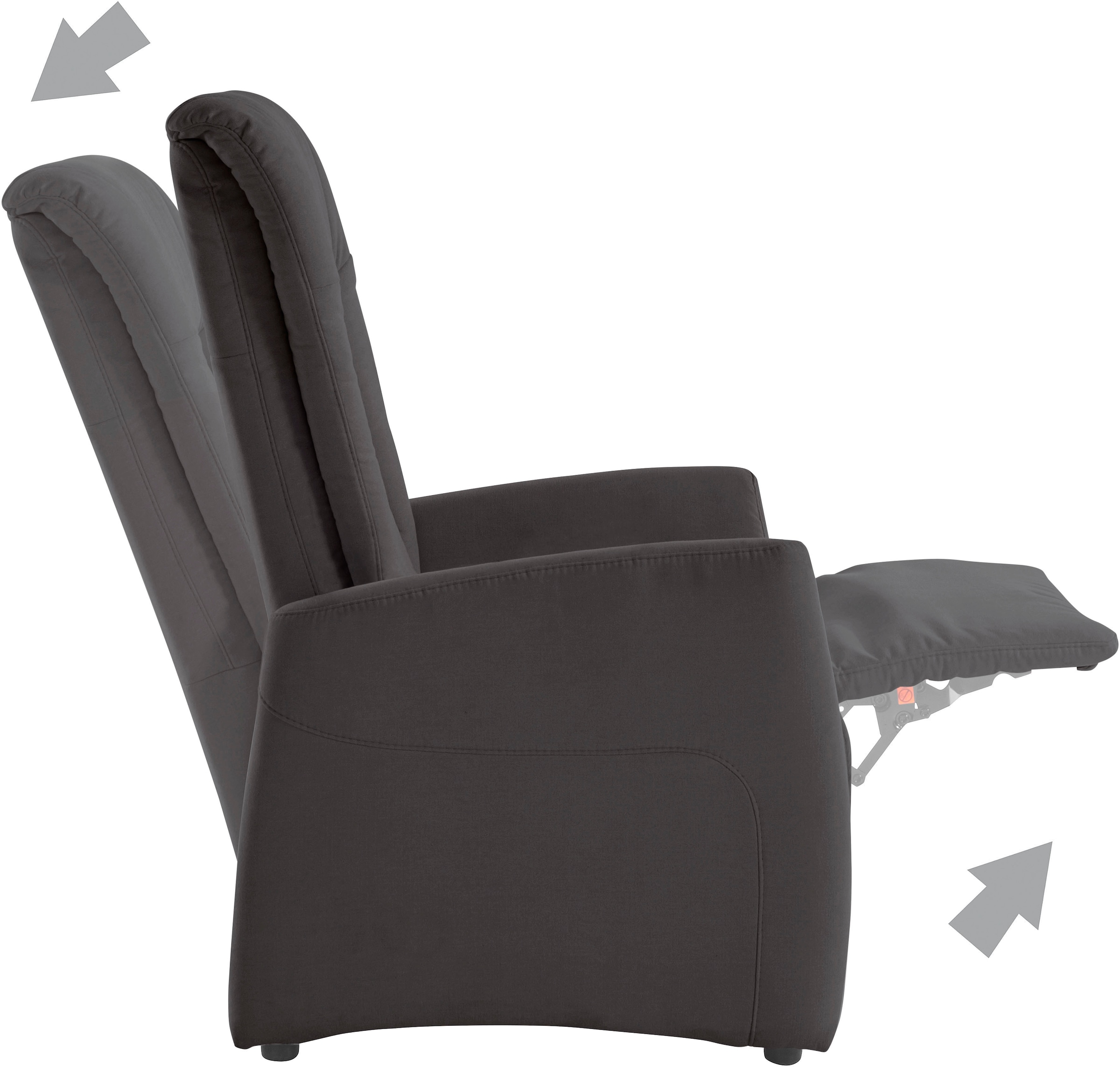 sit&more TV-Sessel »Melissa« wahlweise elektrisch oder manuell verstellbar, optional Aufstehhilfe