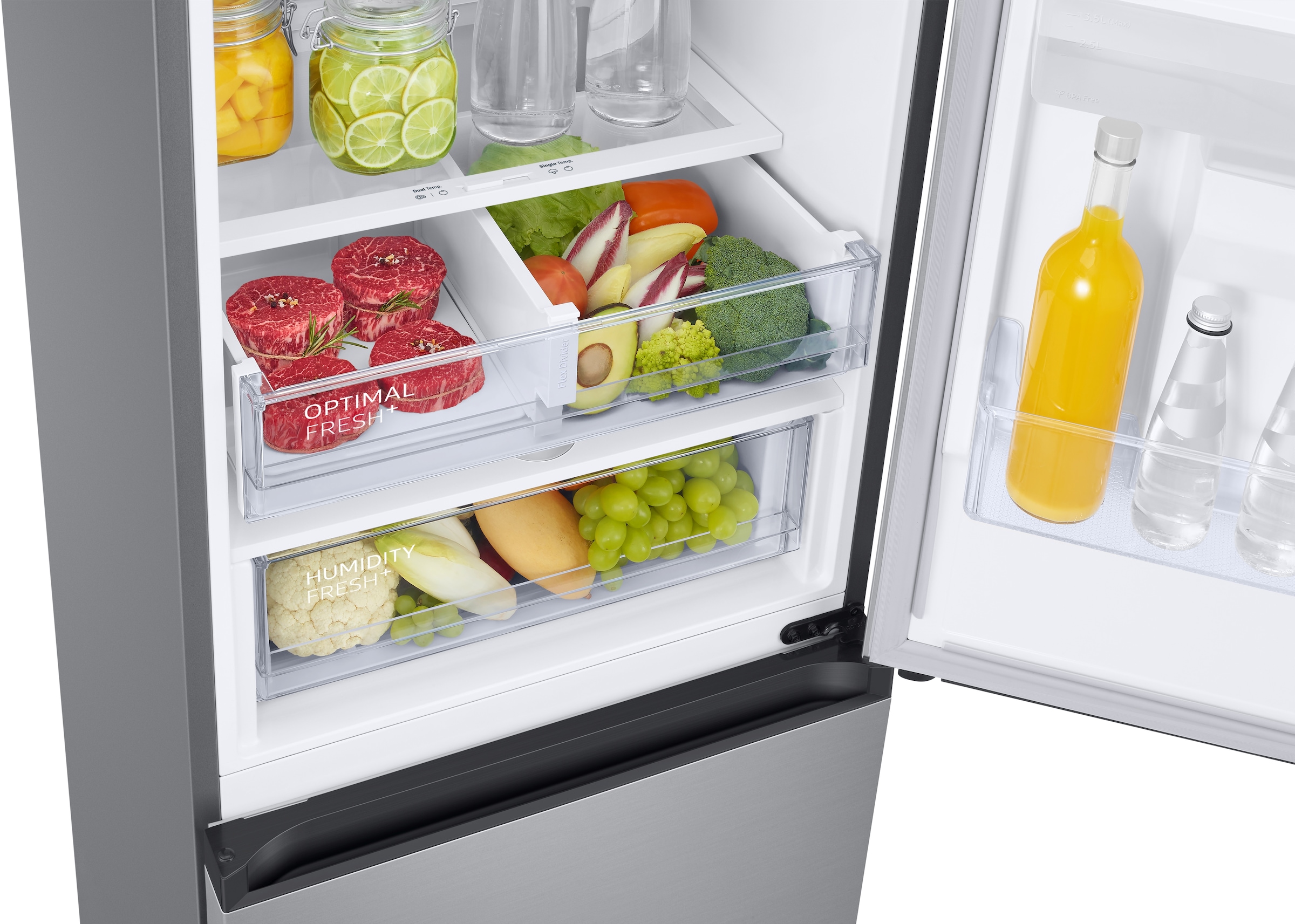 Samsung Kühl-/Gefrierkombination RB7300 »RB38C634DSA/EF« 203 cm hoch 59,5 cm breit