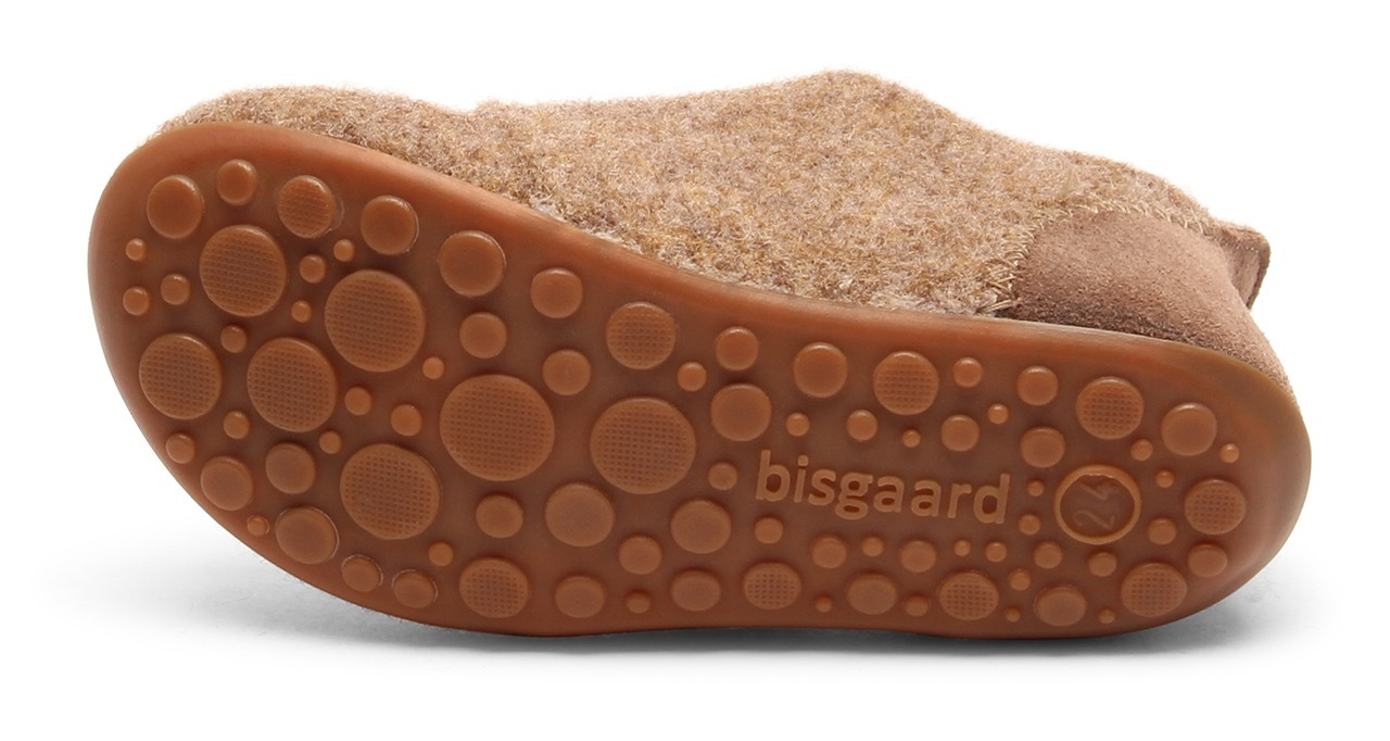 Bisgaard Hausschuh »casual wool«  Klettschuh mit Lammwolle gefüttert, Größenschablone zum Download