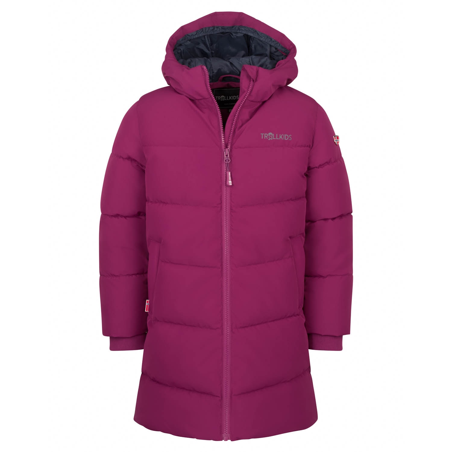 TROLLKIDS Wintermantel »GIRLS AURLAND COAT XT« mit fester Kapuze, warm wattiert, langer Schnitt