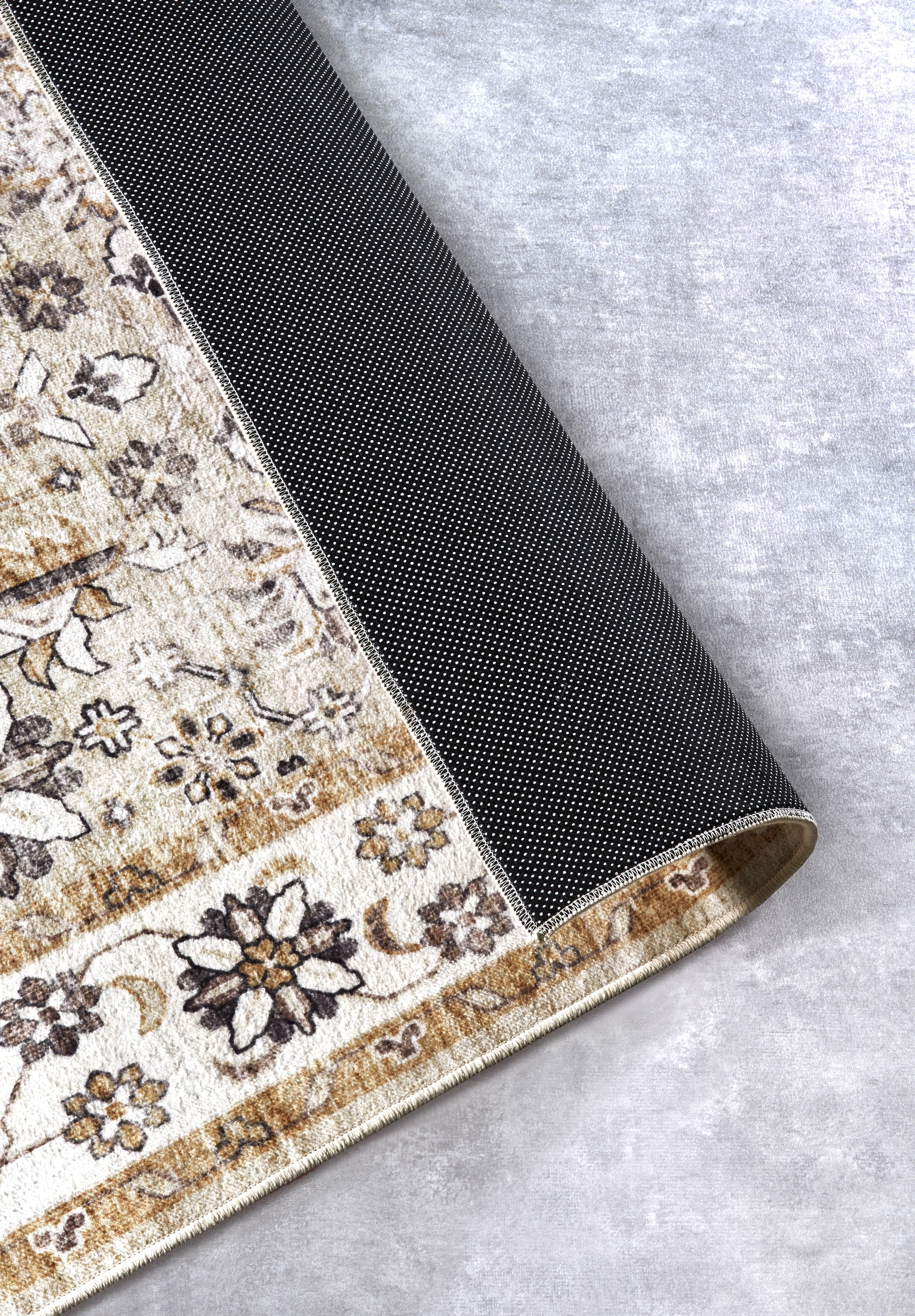 ELLE DECORATION Teppich »Saveh« rechteckig 5 mm Höhe Kurzflor, Anti Rutsch, Vintage, Klassisch, Wohnzimmer, Flur