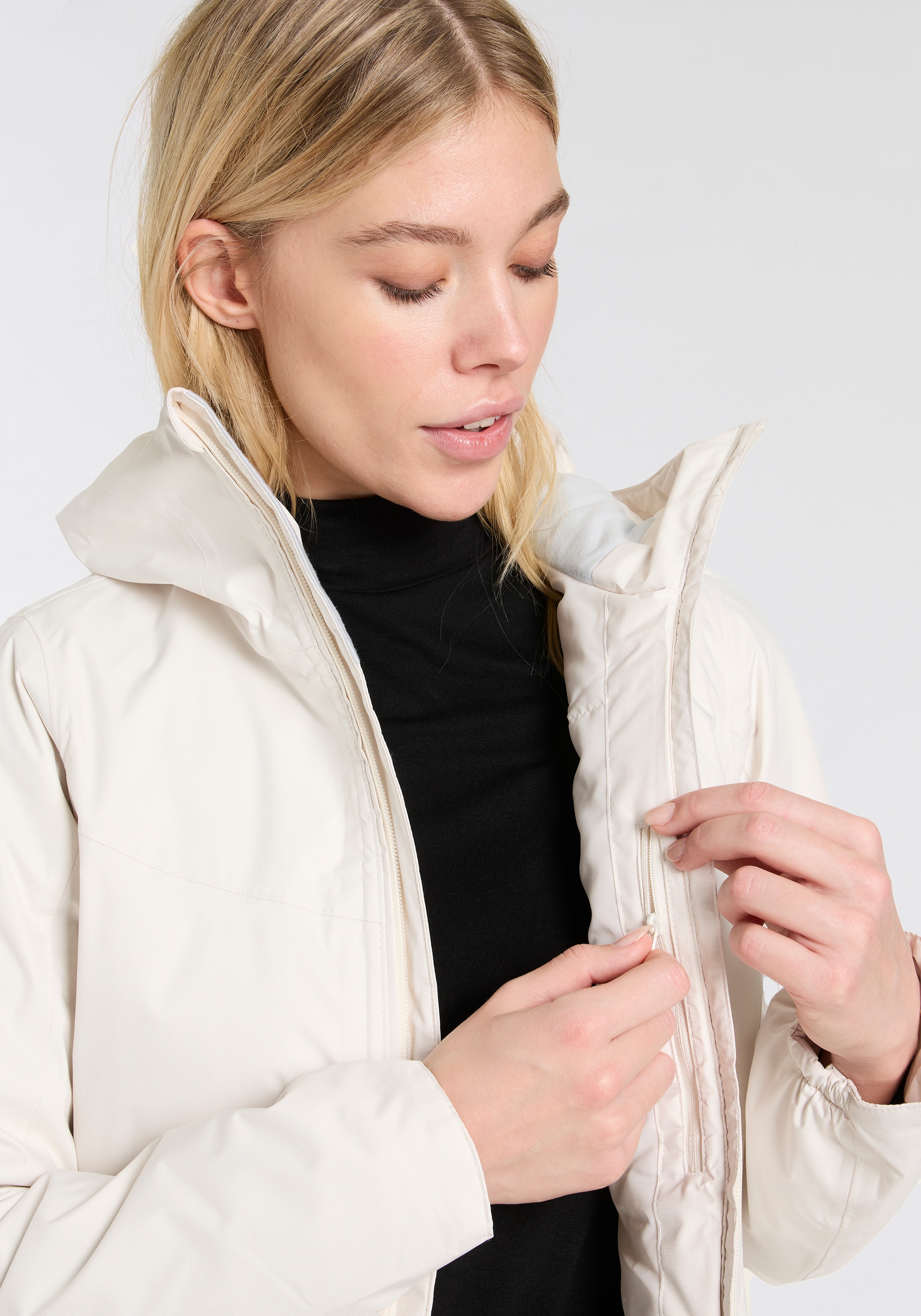 The North Face Funktionsjacke »W QUEST INSULATED JACKET«, mit Kapuze, Winterjacke mit Logodruck