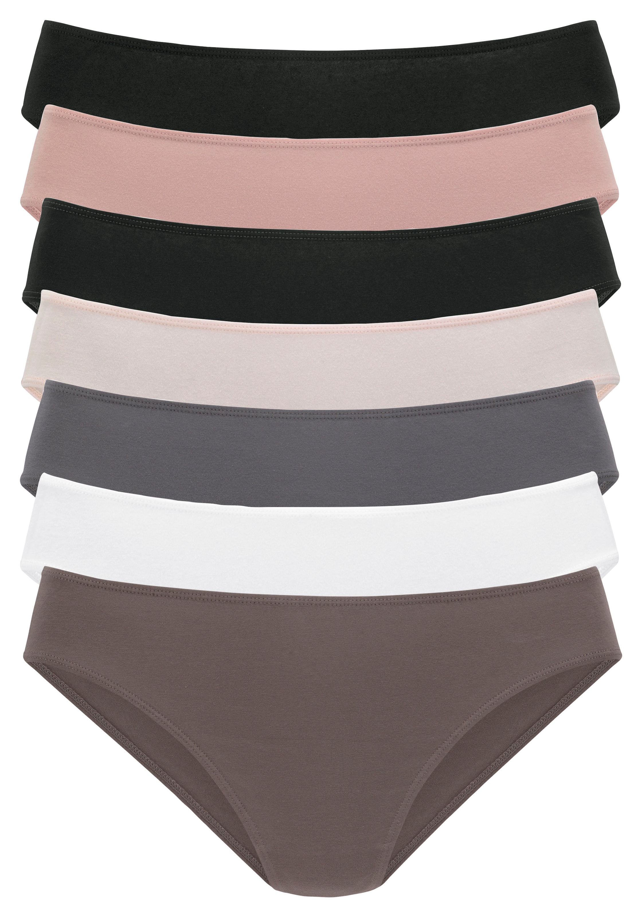 Vivance Jazz-Pants Slips, (7er-Pack), in frischen Farben