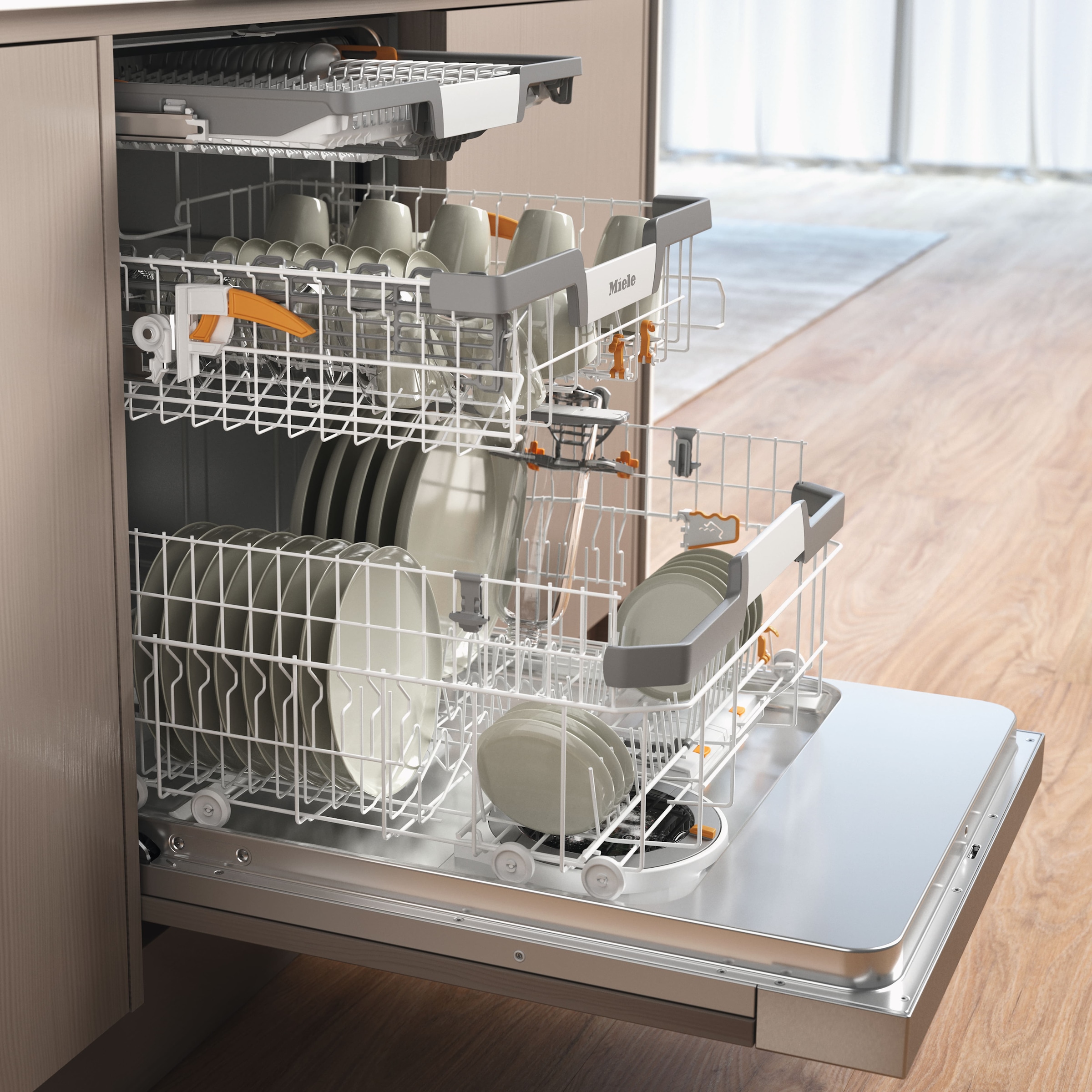 Miele teilintegrierbarer Geschirrspüler »G 7137 SCi XXL AD 125 Edition«, 14 Maßgedecke