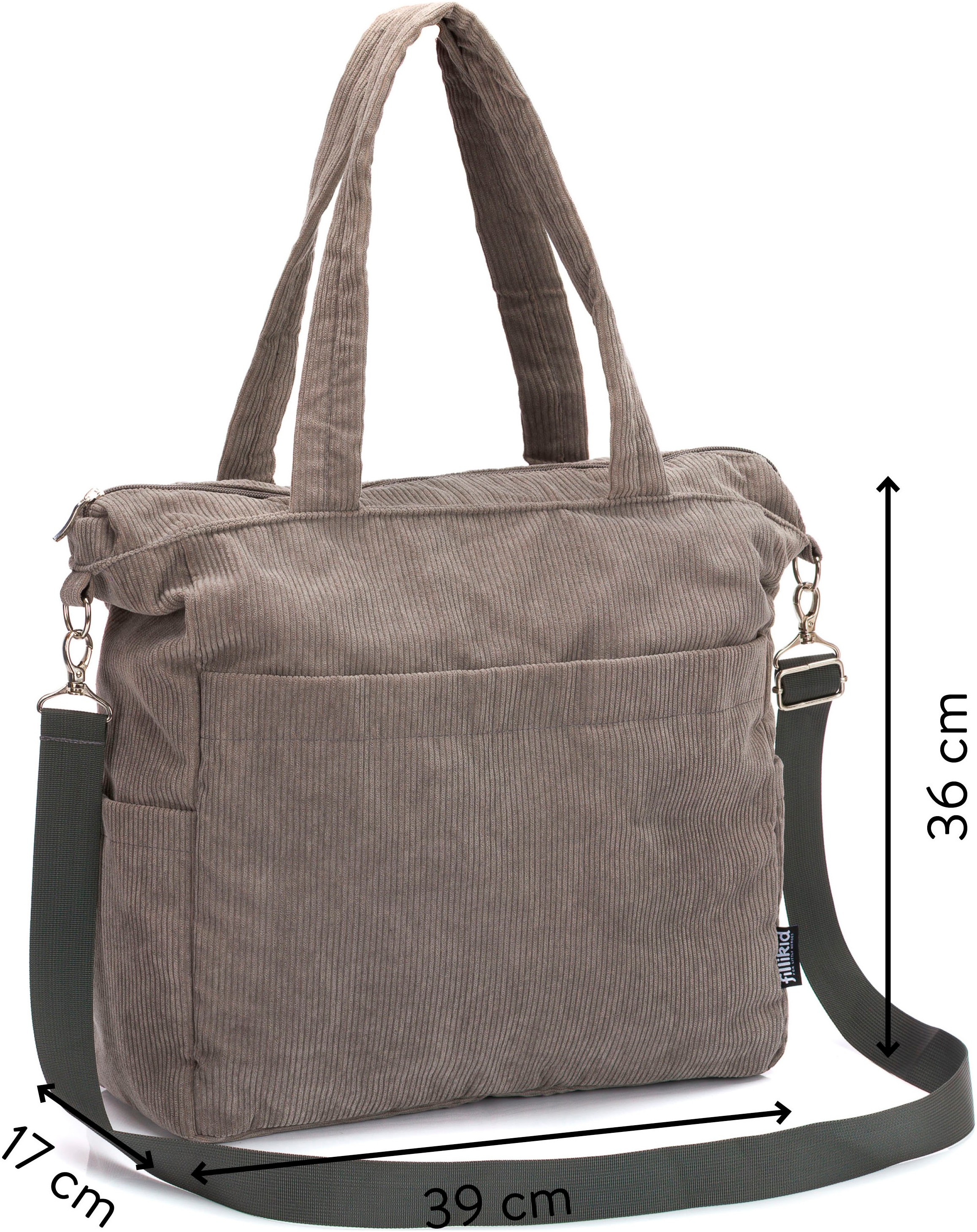 Fillikid Wickeltasche »Cord«, inklusive Thermotasche