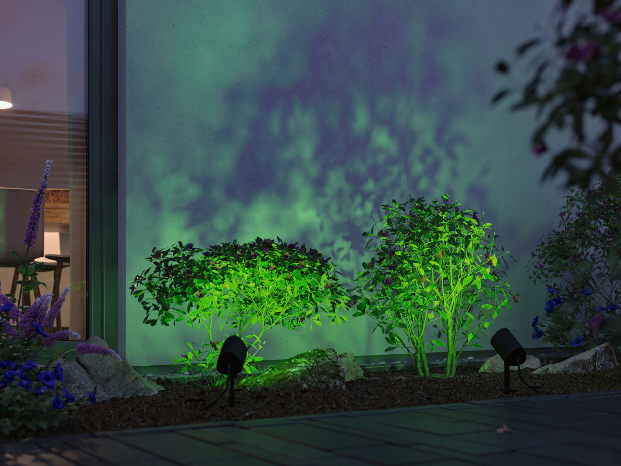 Paulmann LED Gartenstrahler »Plug & Shine Spot Shira«, 1 flammig, RGBW Zigbee 2000-6500K