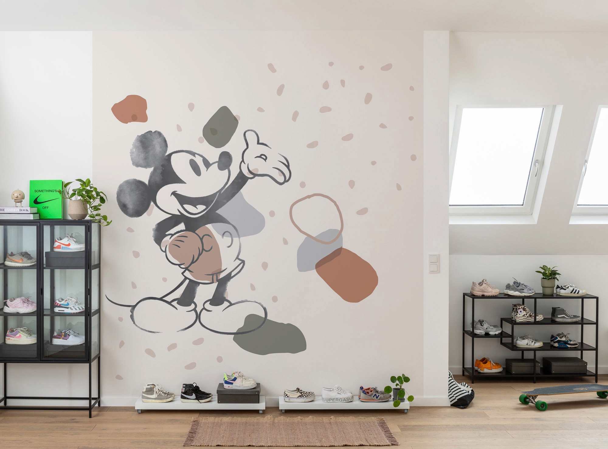 Komar Vliestapete »Mickey Organic Shapes«, 250x280 cm (Breite x Höhe)