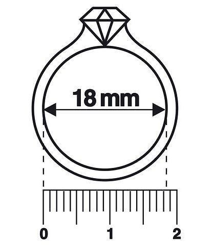 Ringschablone »Ringe / Ringmaß - Das Ringmaß zur Ermittlung Ihrer Ringgröße!«, (1 tlg.)