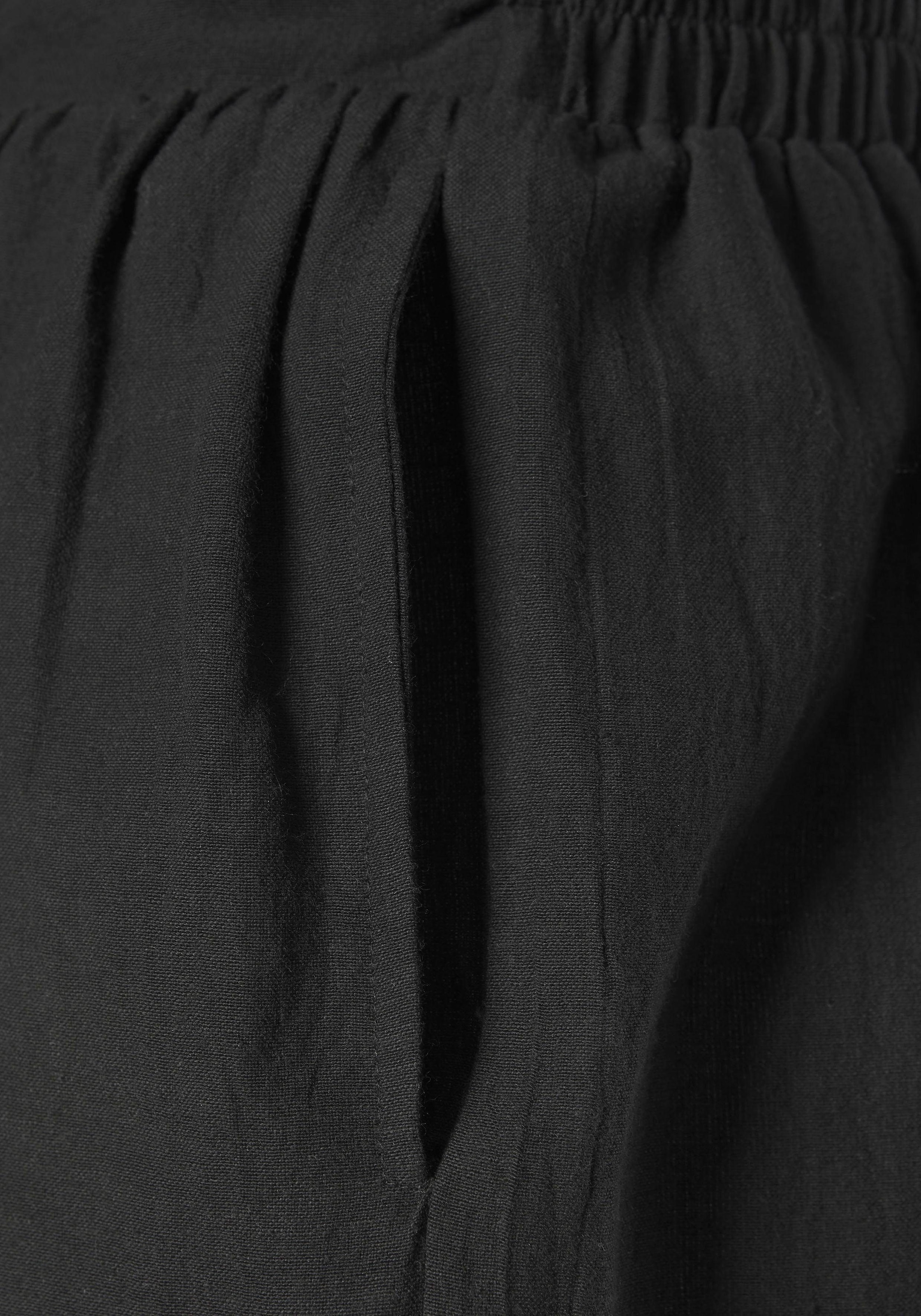 LASCANA Shorts, im Paperbag-Look mit breitem Bündchen und Taschen, kurze Hose