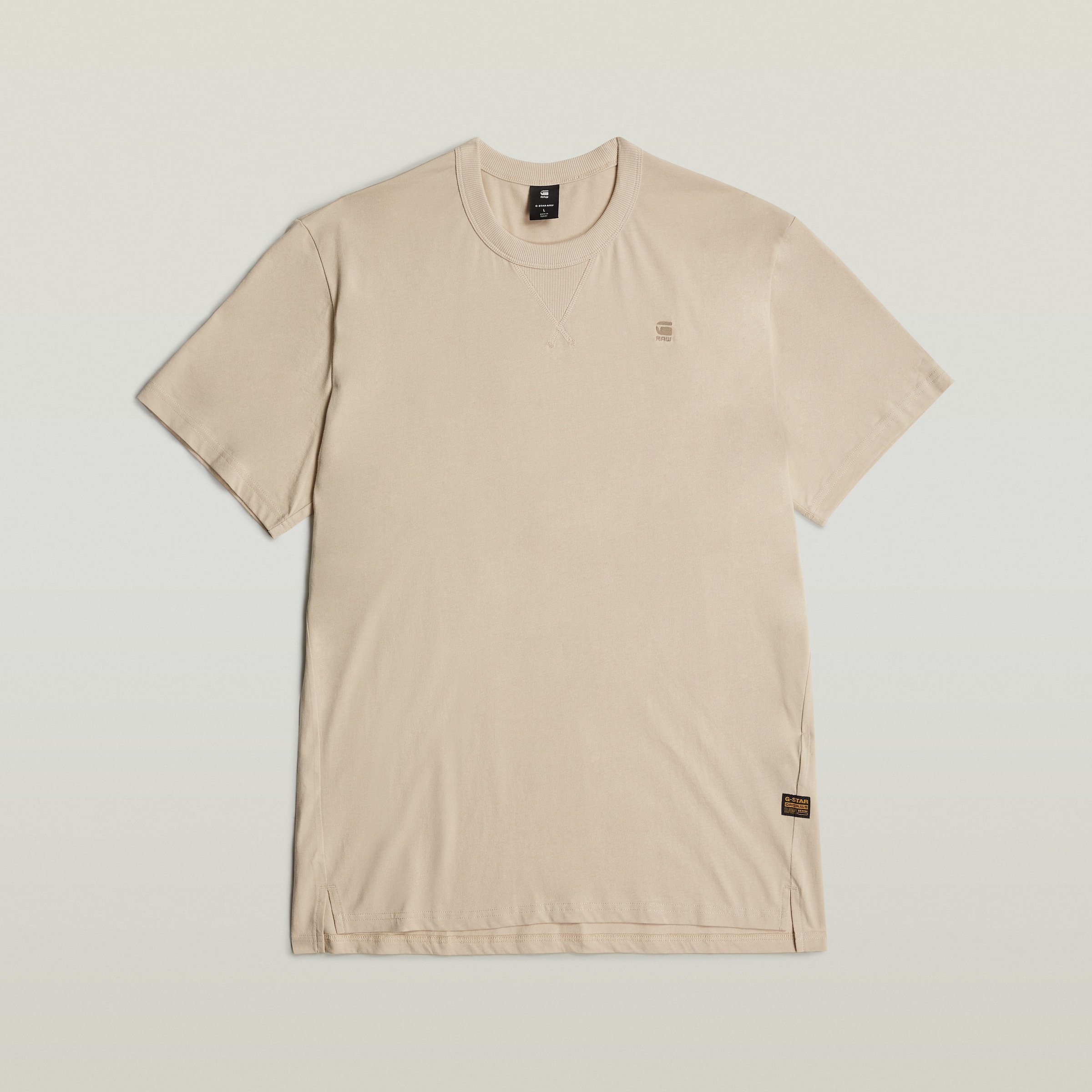 G-STAR T-Shirt »Nifous«, Rundhals, mit Rippeinsatz