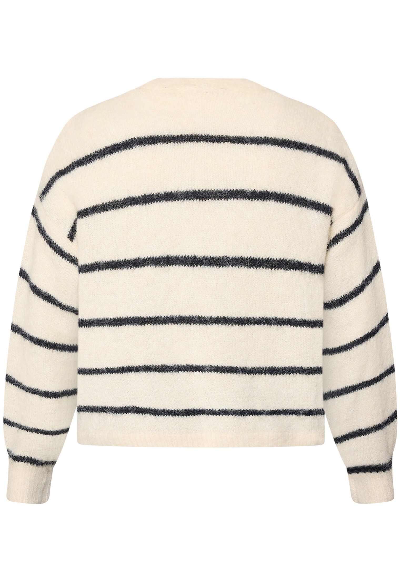 Zero Strickjacke »Strickjacke mit Streifen offener Style«