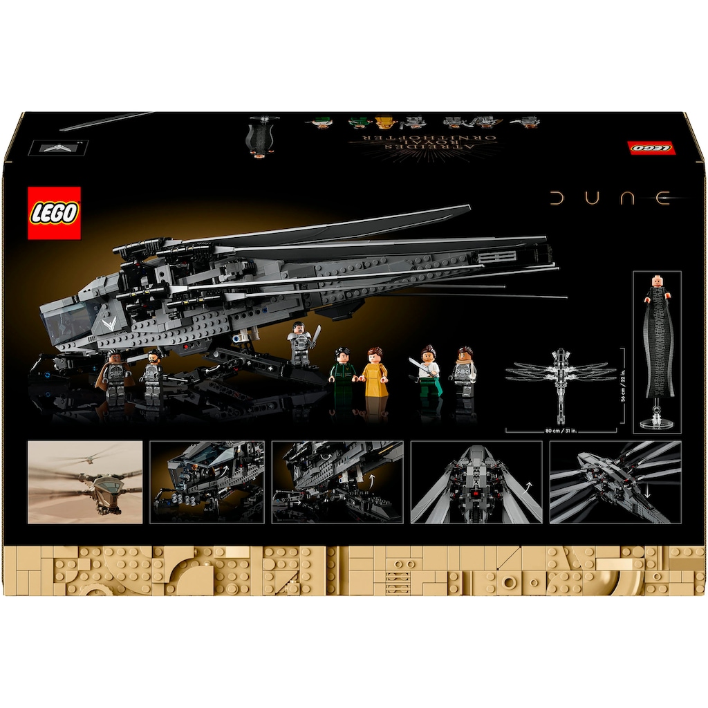 LEGO® Konstruktionsspielsteine »Dune Atreides Royal Ornithopter (10327), LEGO Icons«, (1369 St.), Made in Europe