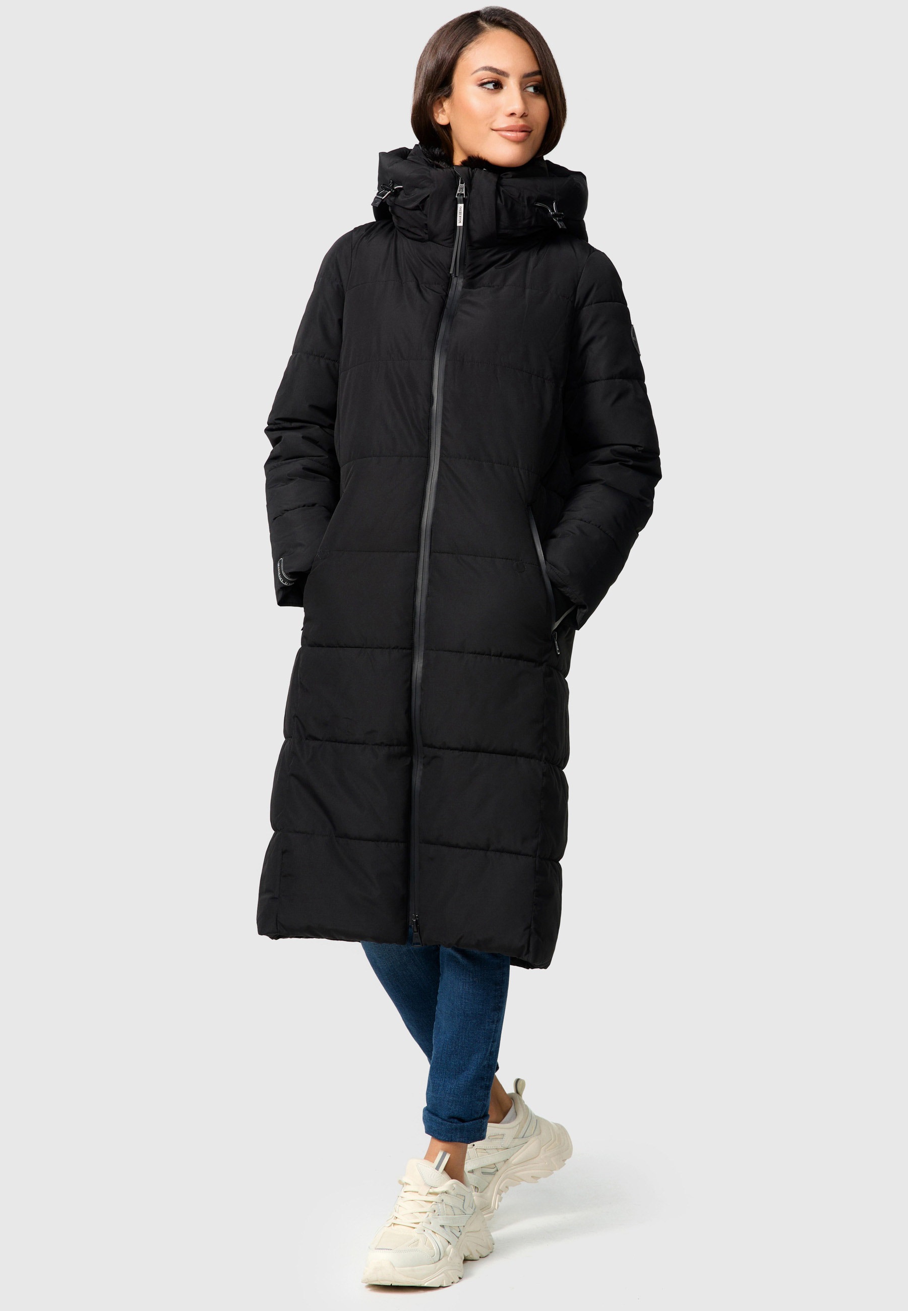 Marikoo Steppjacke »Marikoo Zuraraa lange Damen Winter Steppjacke B989«