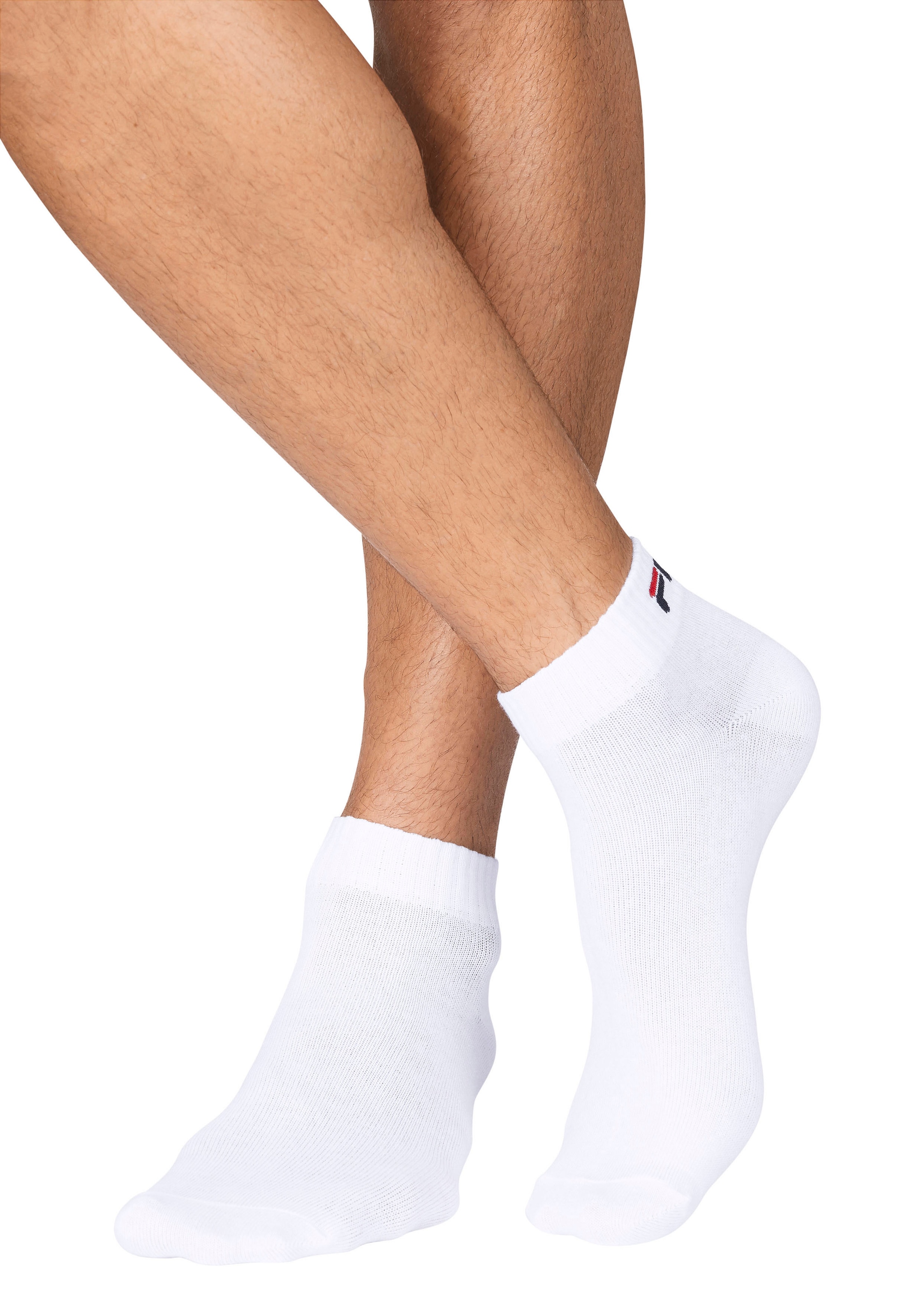 Fila Kurzsocken »UNISEX INVISIBLE PLAIN SOCKS«, (6 Paar), Baumwollmischung, Rippenbündchen, flache Zehennaht