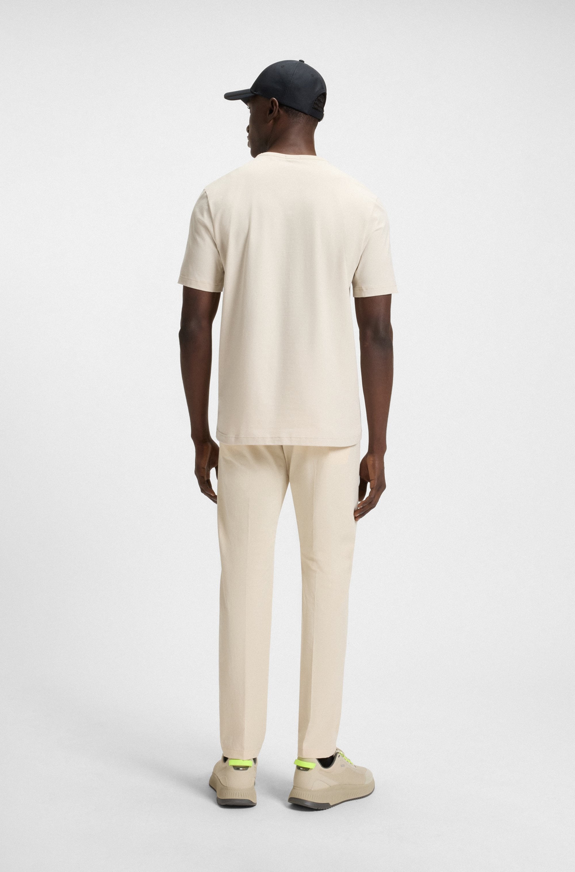 BOSS GREEN T-Shirt »Tee PKT Glamping«, mit Materialmix