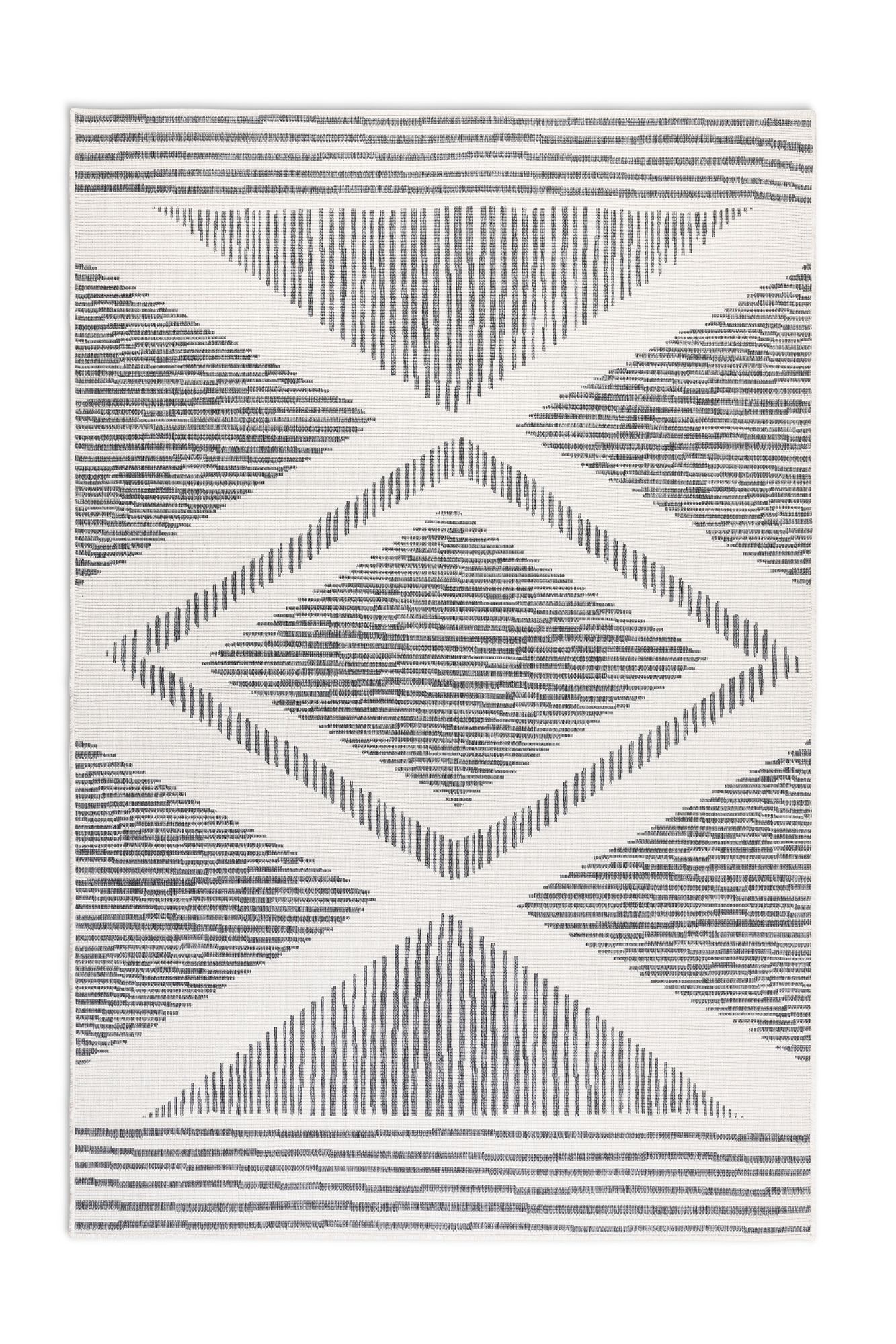ELLE DECORATION Teppich »Rhombus, In- und Outdoor«, rechteckig, 5 mm Höhe, Flachgewebe, In-& Outdoor, Modern, Wendeteppich, Balkon, Wohnzimmer
