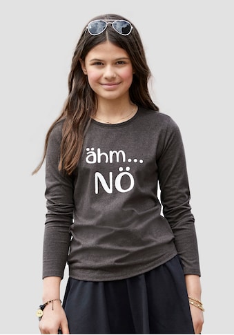 Langarmshirt »ähm ...NÖ«