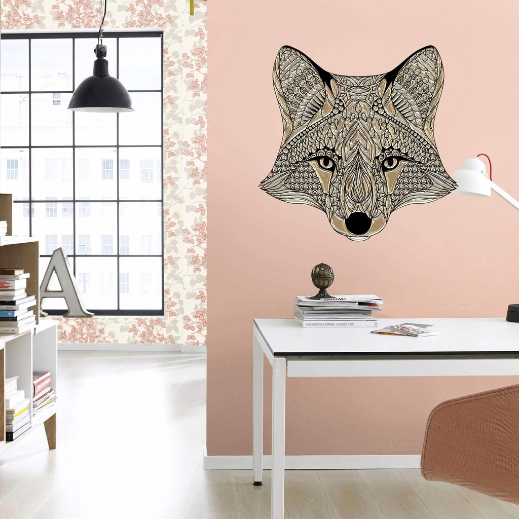 Wall-Art Wandtattoo »Metallic Fox Fuchs Waldtiere«