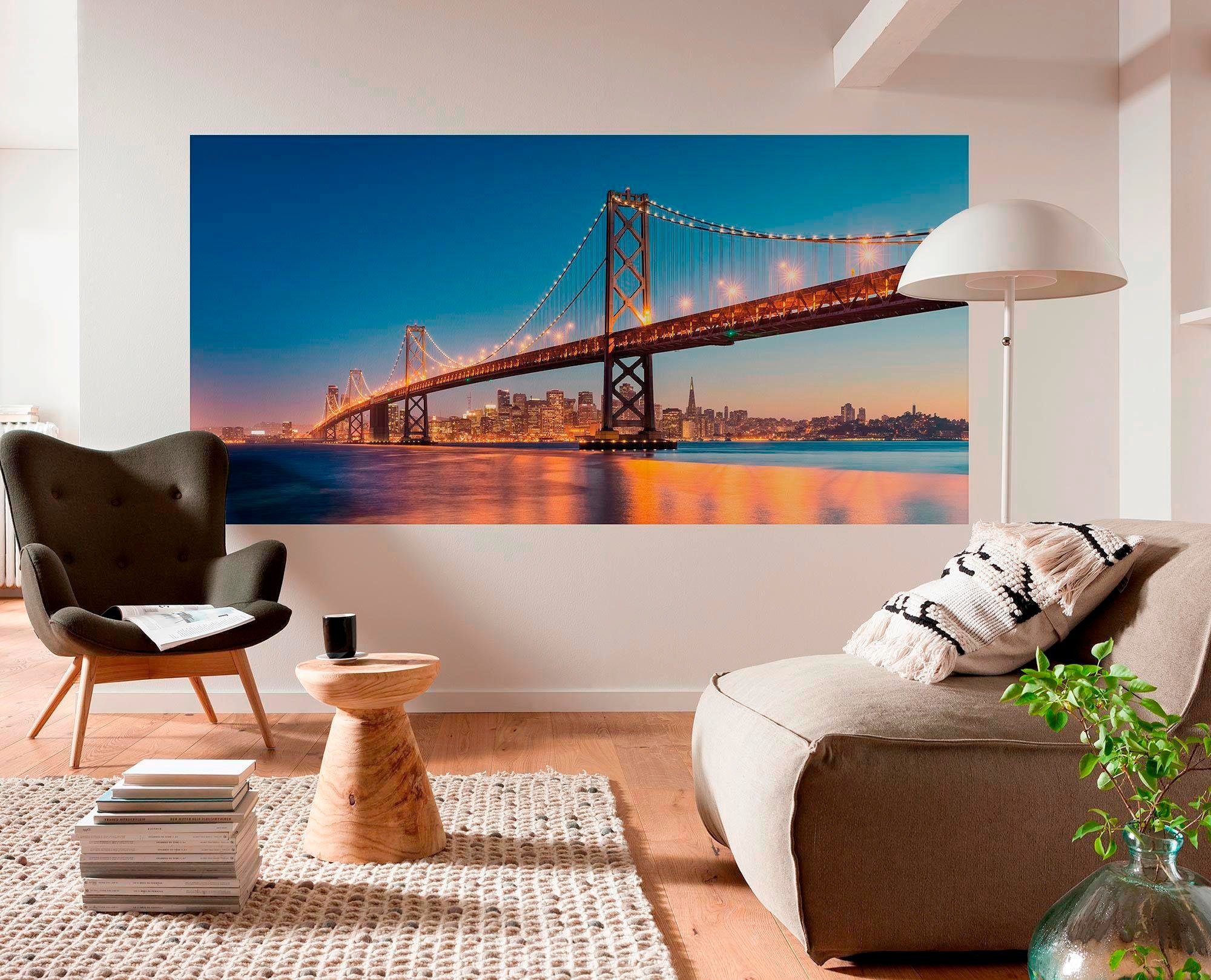 Komar Vliestapete »Digitaldruck Vlies - Spectacular San Francisco - Größe 200 x 100 cm«, bedruckt, Wohnzimmer, Schlafzimmer