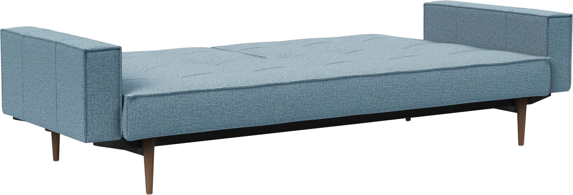 INNOVATION LIVING ™ Sofa »Splitback«, mit Armlehne und dunklen Styletto Beinen, in skandinavischen Design