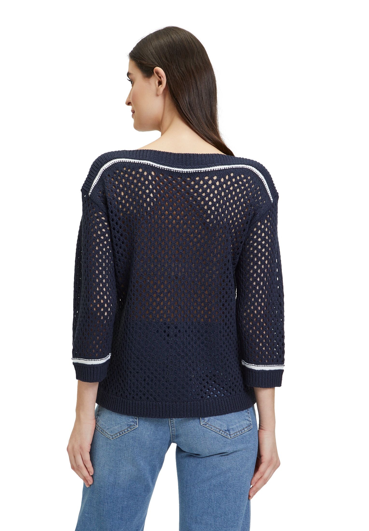 Betty Barclay Rundhalspullover »Lochstrick-Pullover mit Strickdetails«