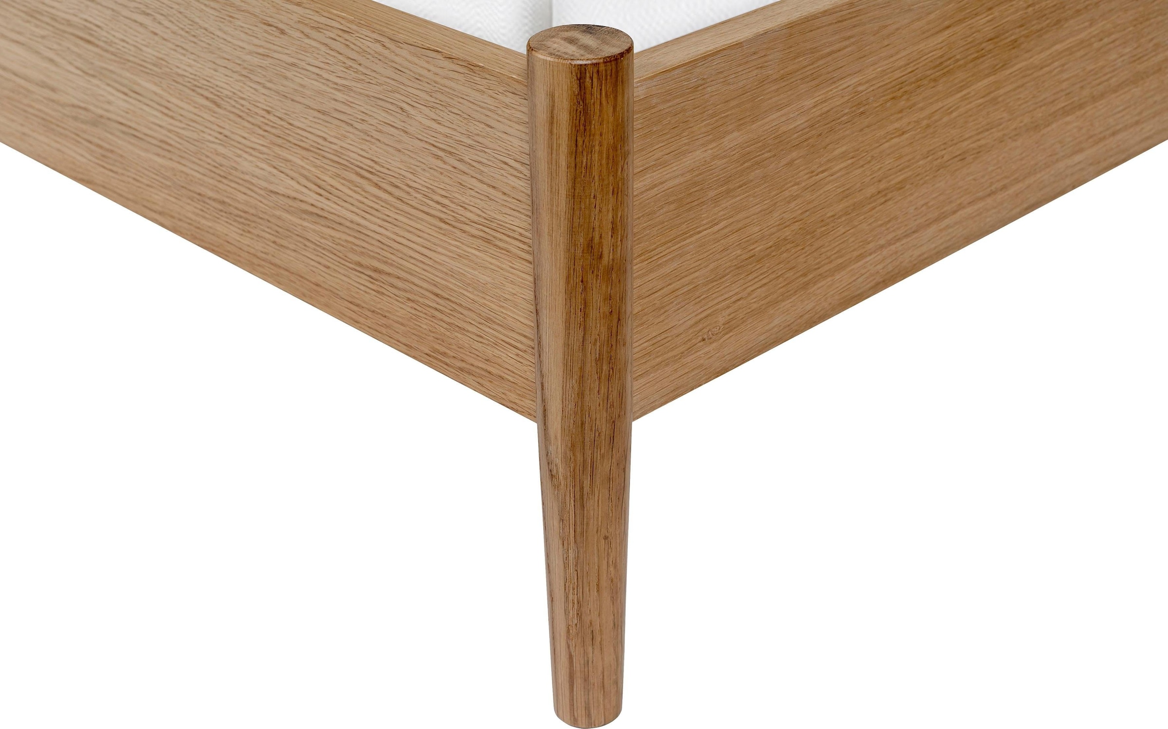 Woodman Massivholzbett »Farsta 2«, im skandinavischen Design, Holzfurnier aus Eiche