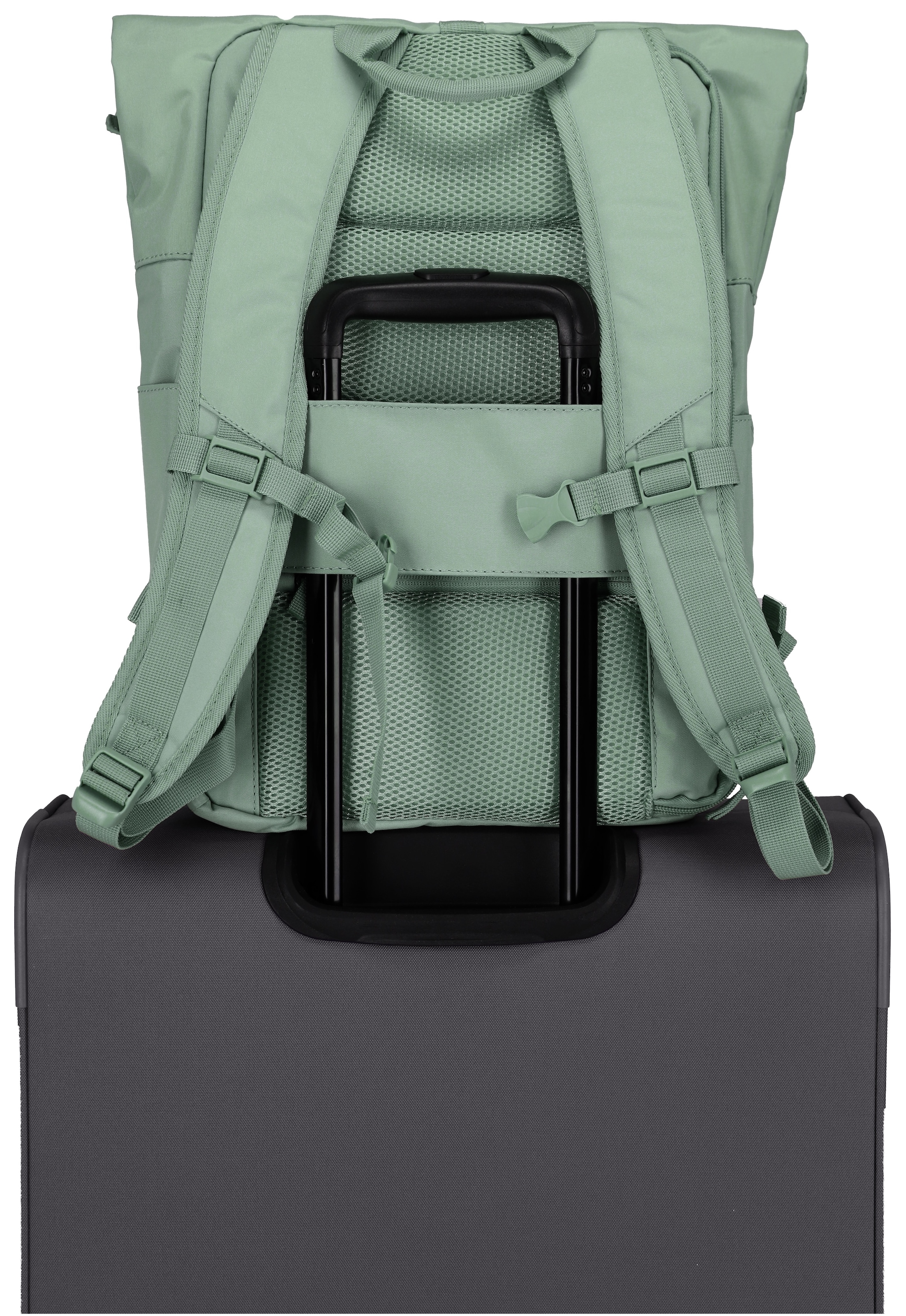 travelite Freizeitrucksack »BASICS Rollup Rucksack«, Arbeitsrucksack Sportrucksack Reiserucksack Schulrucksack