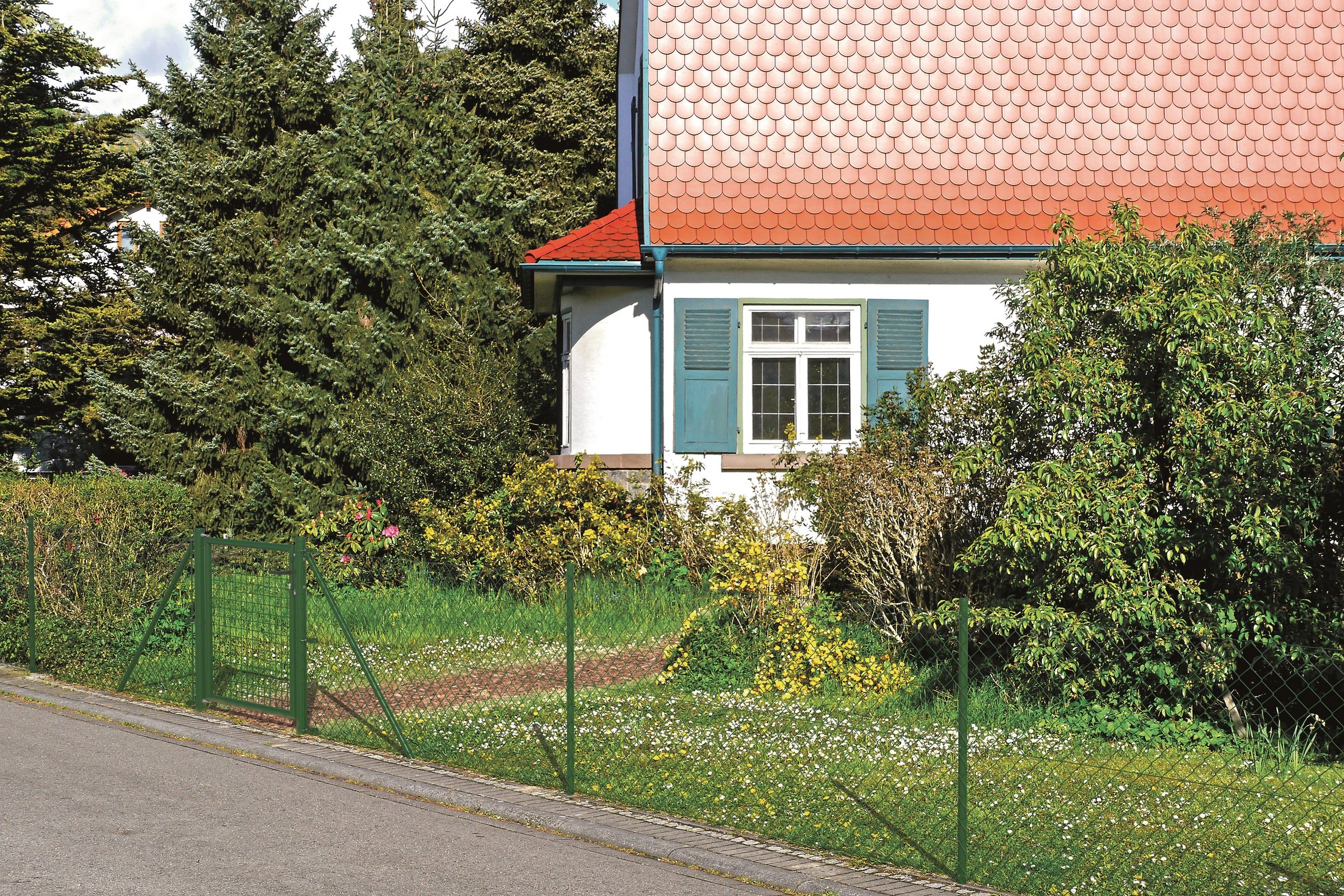 Alberts Maschendrahtzaun Höhe: 80-200cm, Gesamtlänge: 15-25m, mit Bodenhülsen