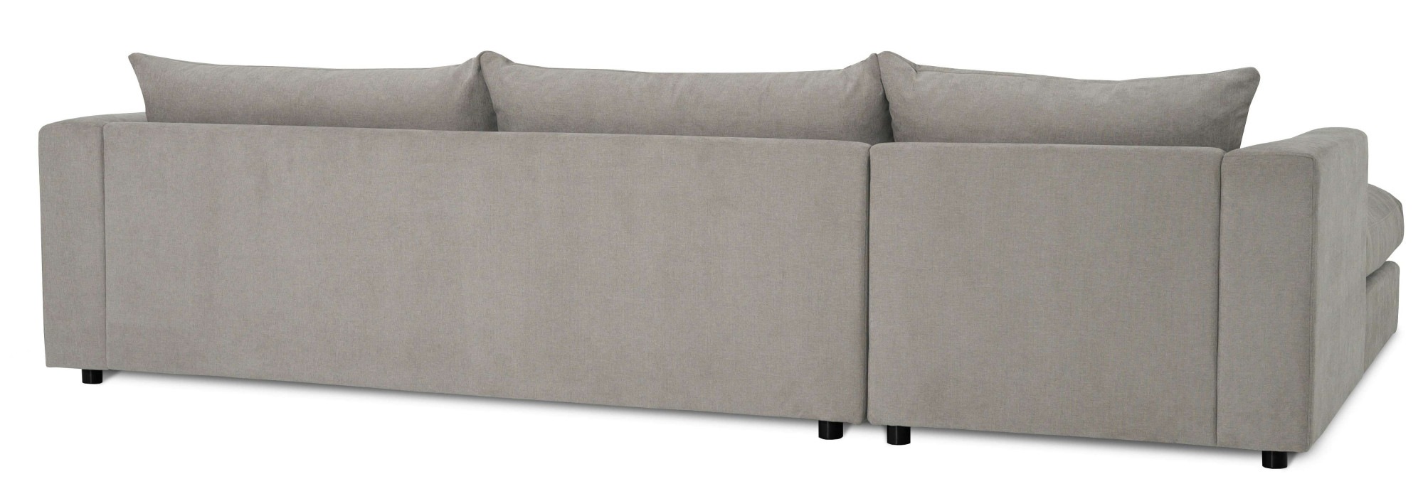 LeGer Home by Lena Gercke Ecksofa »Avelina«, (2 St.), Breite 297 cm, in Cord- und Chenille- Stoff, Rückenkissen mit Federn