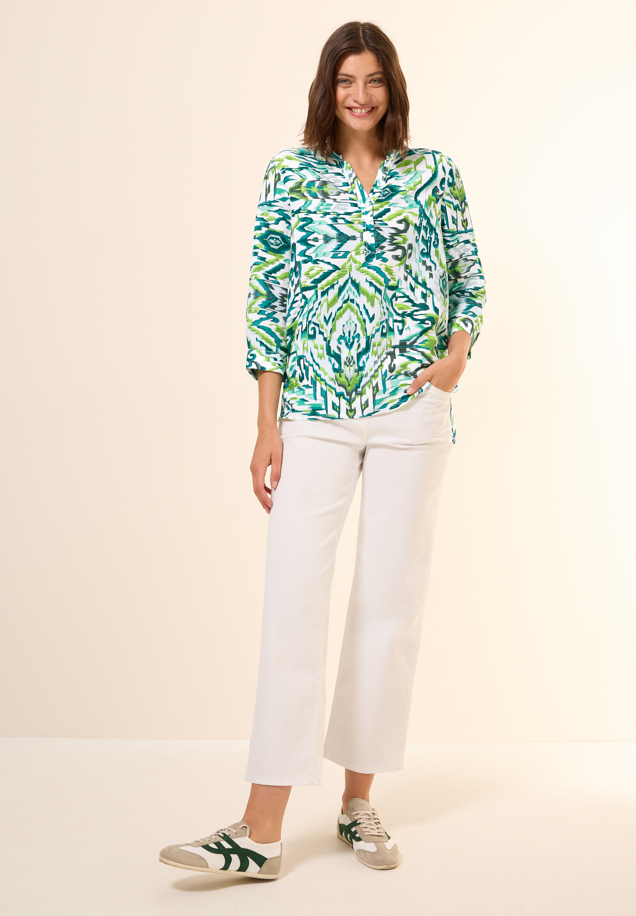 Cecil Druckbluse, mit grafischem Muster