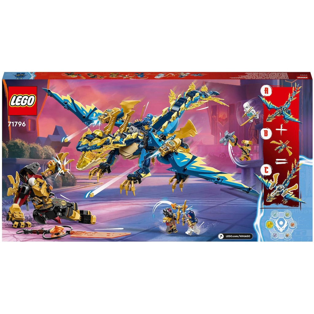 LEGO® Konstruktionsspielsteine »Kaiserliches Mech-Duell gegen den Elementardrachen (71796)«, (1038 St.)