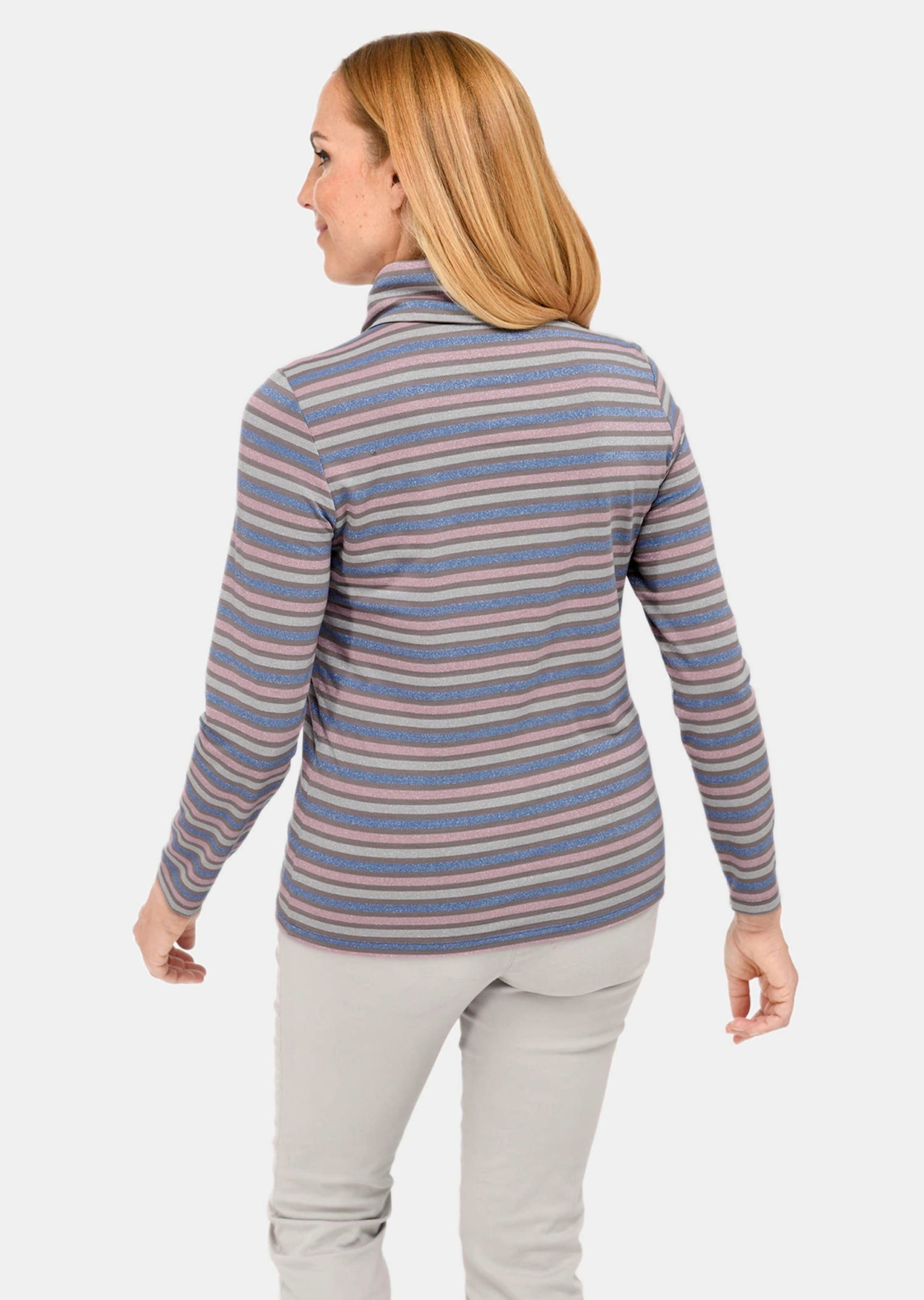GOLDNER Rollkragenpullover »Ringelshirt Hautsympathisches Ringelshirt mit Rollkragen«