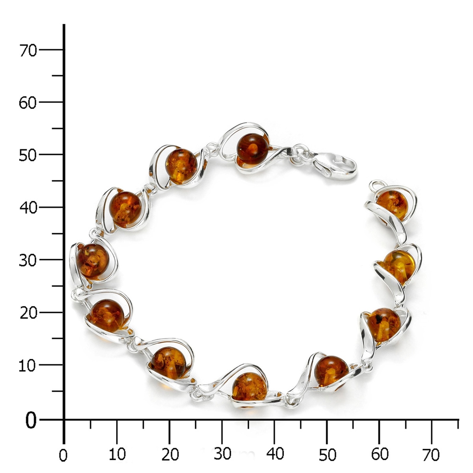 OSTSEE-SCHMUCK Armband »- Isabella - Silber 925/000 - Bernstein«